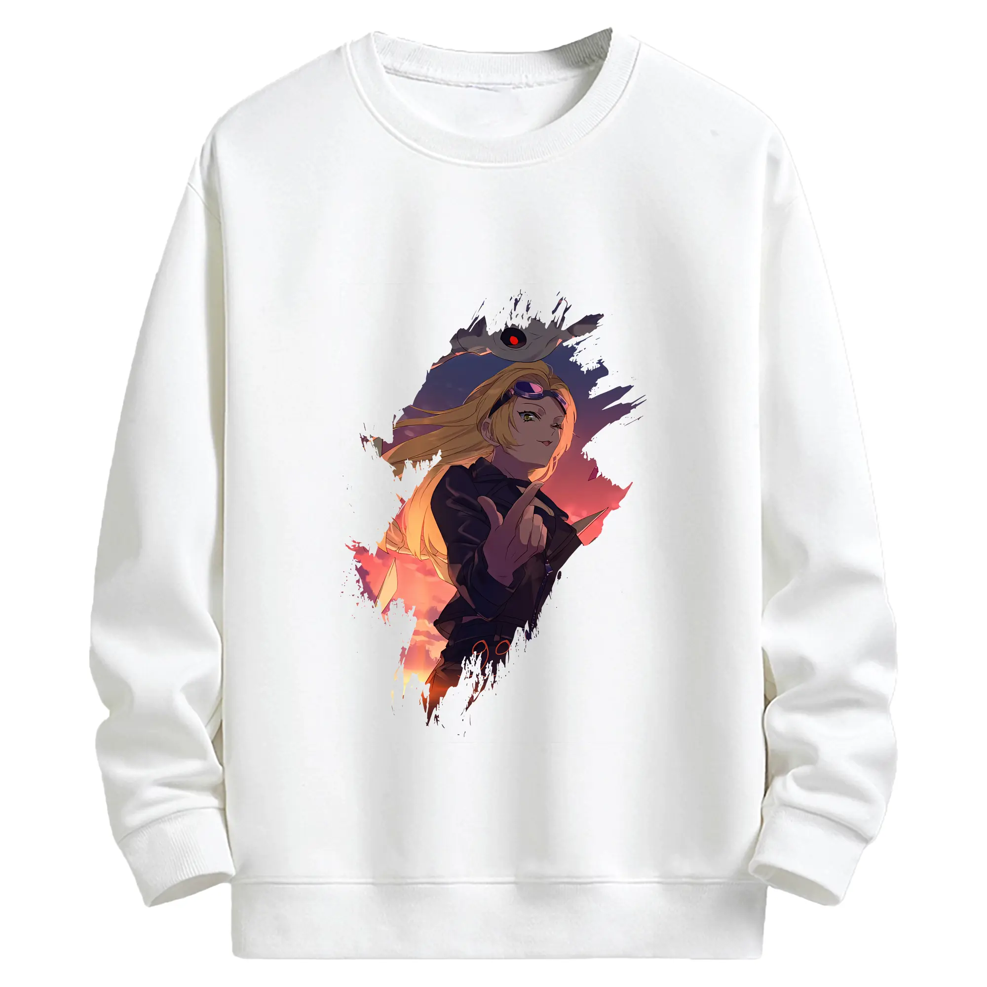 呪術廻戦 グッズ,九十九 由基 - キッズ クルーネックスウェットシャツ ・ フロントプリント ・ 綿80％ ポリエステル20％ ・ 快適 通学 スポーツ 日常使い お散歩用
