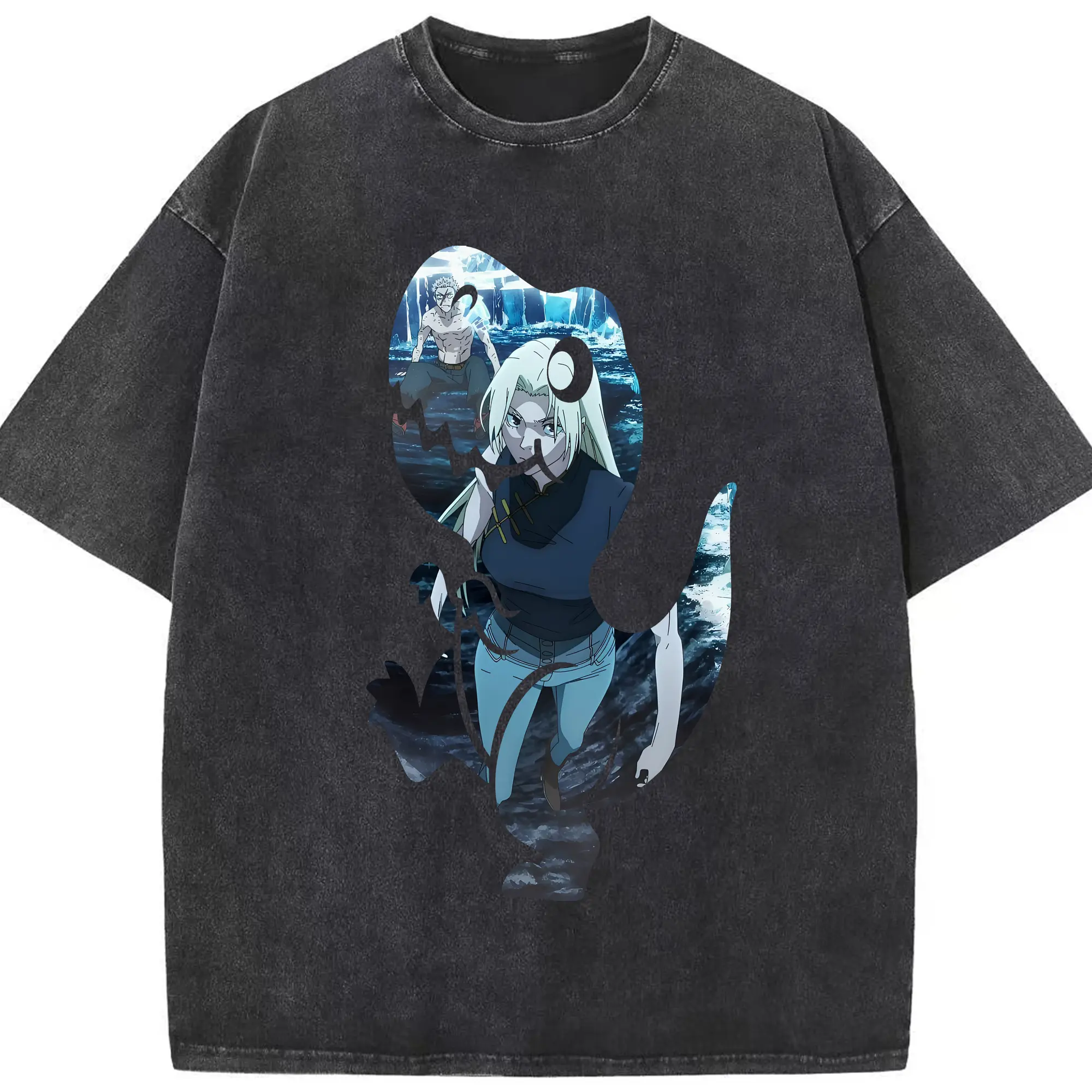 呪術廻戦 グッズ,九十九 由基 - 綿100％ ヴィンテージ風 半袖Tシャツ ・ フロントプリント ・ 柔らか肌触り ・ 通気性 快適 ・ スポーツ カジュアル 外出用