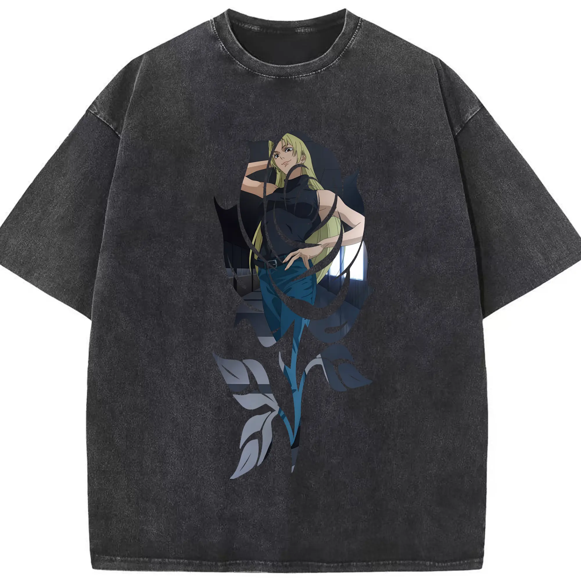 呪術廻戦 グッズ,九十九 由基 - 綿100％ ヴィンテージ風 半袖Tシャツ ・ フロントプリント ・ 柔らか肌触り ・ 通気性 快適 ・ スポーツ カジュアル 外出用