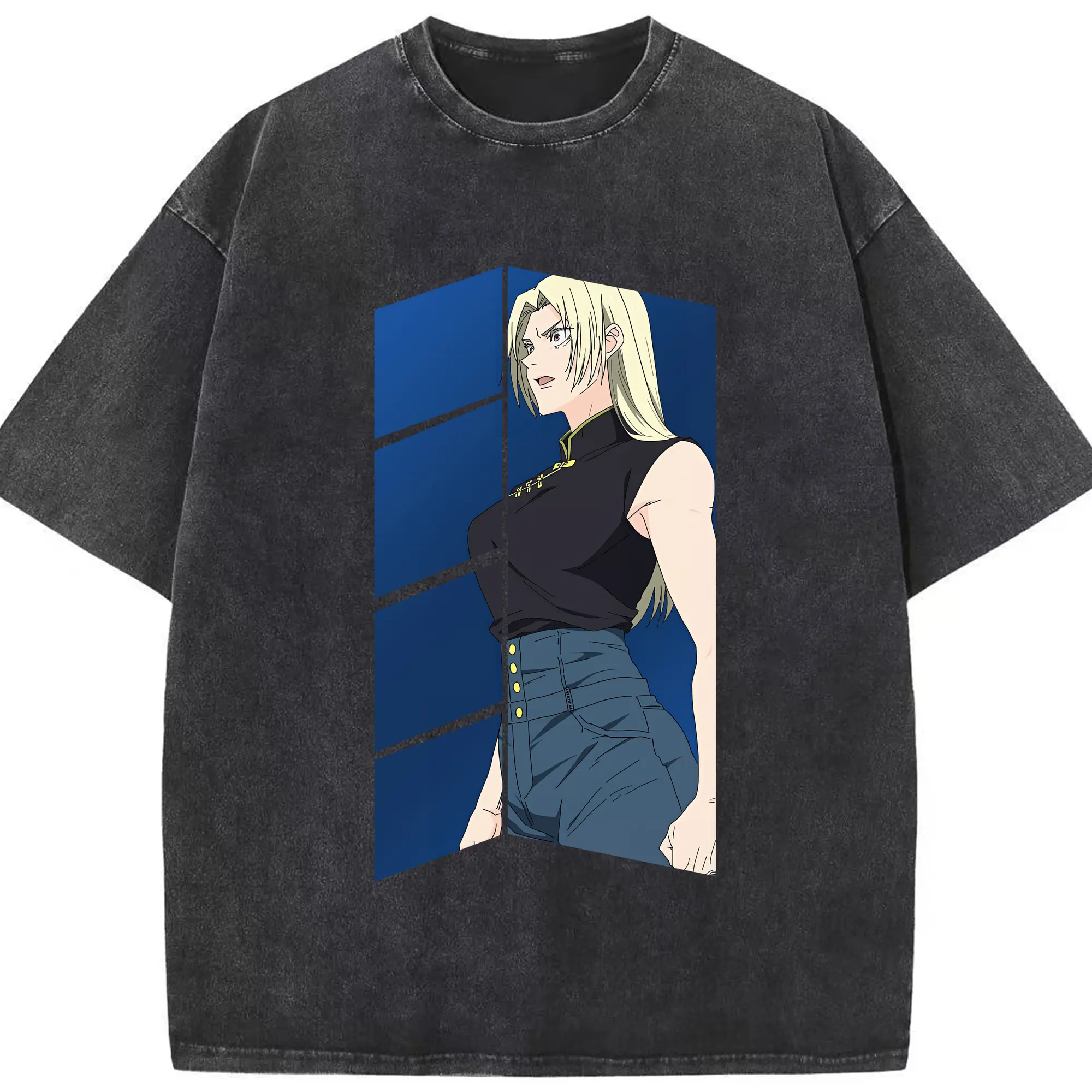 呪術廻戦 グッズ,九十九 由基 - 綿100％ ヴィンテージ風 半袖Tシャツ ・ フロントプリント ・ 柔らか肌触り ・ 通気性 快適 ・ スポーツ カジュアル 外出用