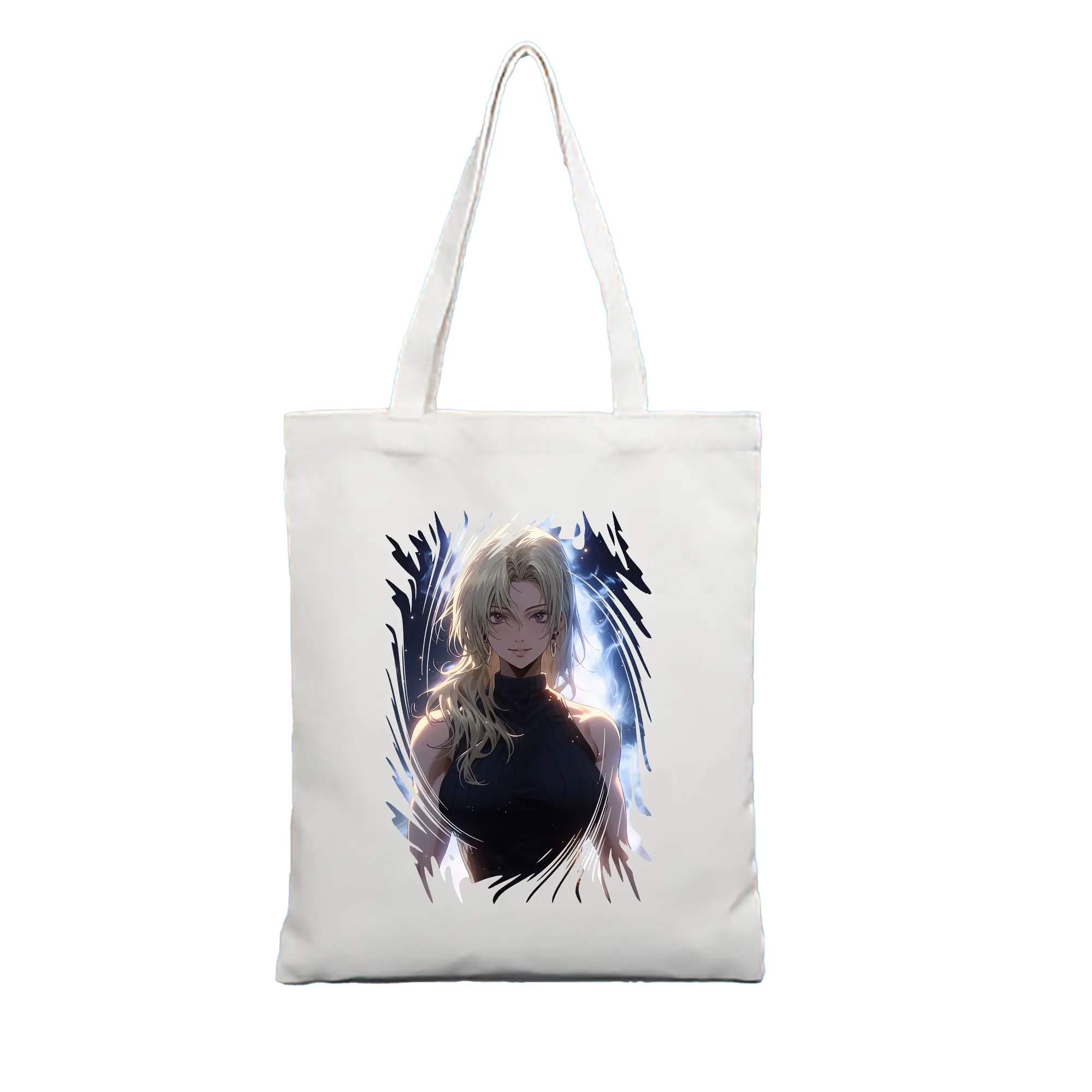 呪術廻戦 グッズ,九十九 由基 - 縦型キャンバス手提げバッグ（トートバッグ） ・ キャンバス素材 ・ ショッピング用 ・ 軽量 丈夫 お手入れ簡単