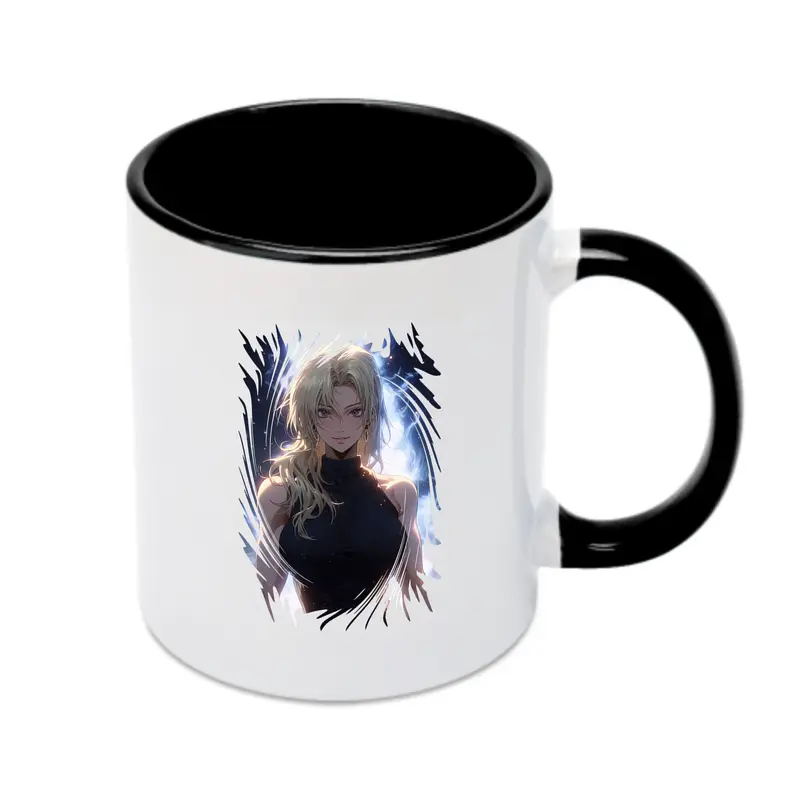 呪術廻戦 グッズ,九十九 由基 - カラフルマグカップ ・ 陶器 ・ 熱転写プリント ・ 鮮やかデザイン ・ 耐久性 高品質 ・ コーヒー お茶 ギフト用