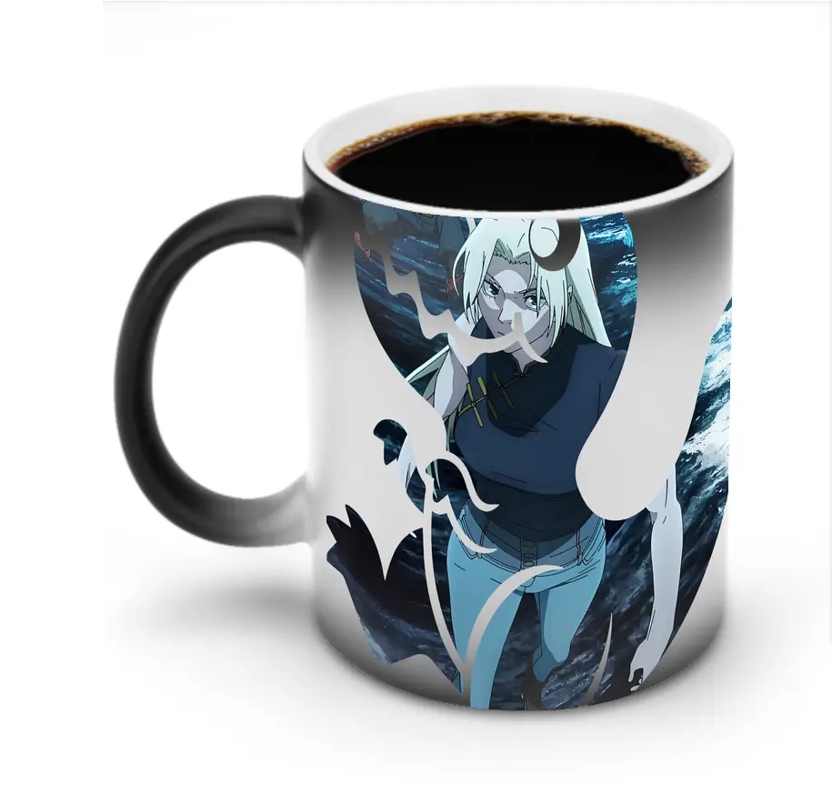呪術廻戦 グッズ,九十九 由基 - 変色マグカップ ・ セラミック ・ 熱転写プリント ・ 耐久性 高品質 ・ ギフト・自宅用 コーヒー お茶