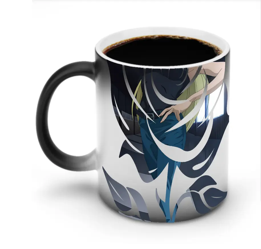 呪術廻戦 グッズ,九十九 由基 - 変色マグカップ ・ セラミック ・ 熱転写プリント ・ 耐久性 高品質 ・ ギフト・自宅用 コーヒー お茶