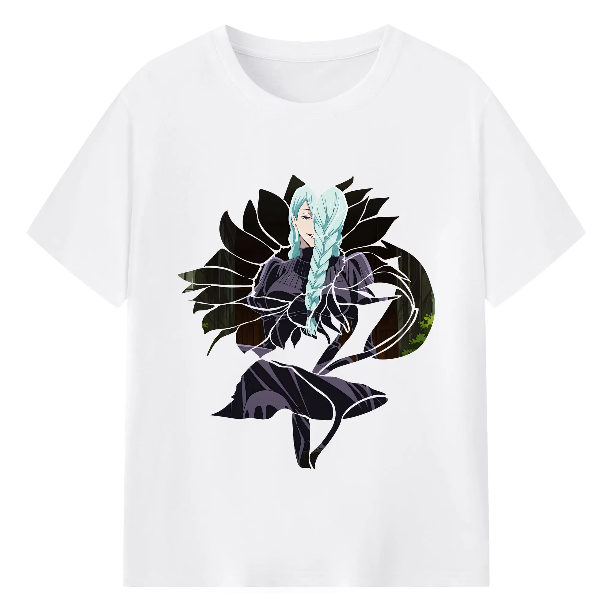 呪術廻戦 グッズ,冥冥 - 綿100％ 半袖Tシャツ ・ フロントプリント ・ 快適 通気性 ・ 日常使い 散歩 スポーツ用