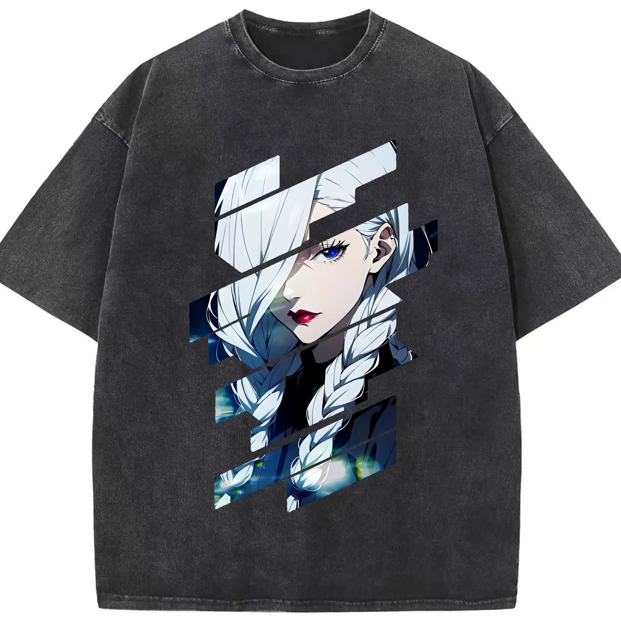 呪術廻戦 グッズ,冥冥 - 綿100％ ヴィンテージ風 半袖Tシャツ ・ フロントプリント ・ 柔らか肌触り ・ 通気性 快適 ・ スポーツ カジュアル 外出用