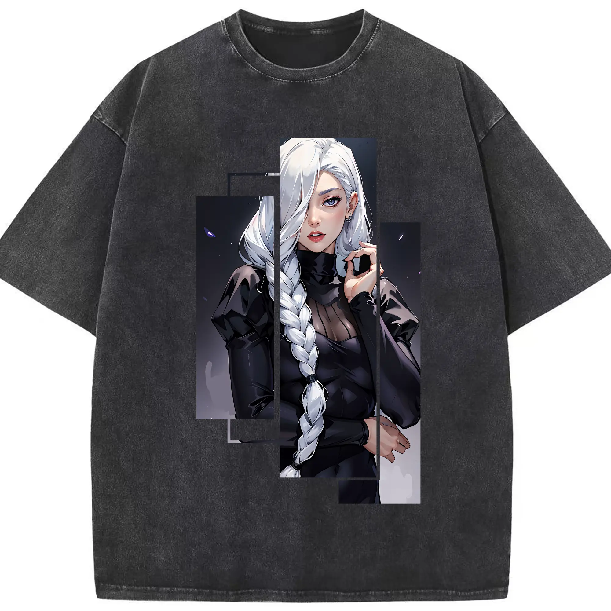 呪術廻戦 グッズ,冥冥 - 綿100％ ヴィンテージ風 半袖Tシャツ ・ フロントプリント ・ 柔らか肌触り ・ 通気性 快適 ・ スポーツ カジュアル 外出用