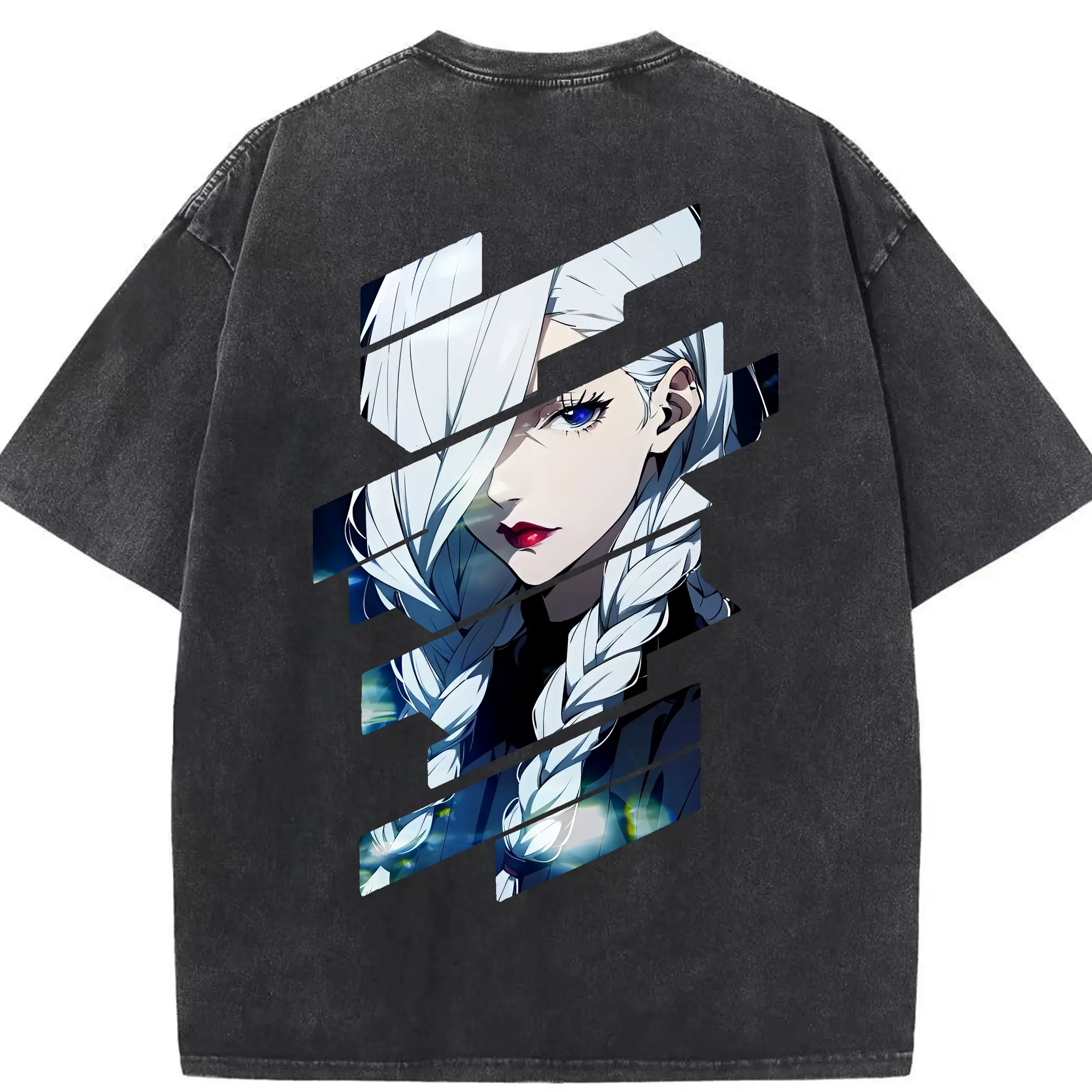 呪術廻戦 グッズ,冥冥 - 綿100％ ヴィンテージ風 半袖Tシャツ ・ 背面プリント ・ 柔らか肌触り ・ 通気性 快適 ・ スポーツ カジュアル 外出用