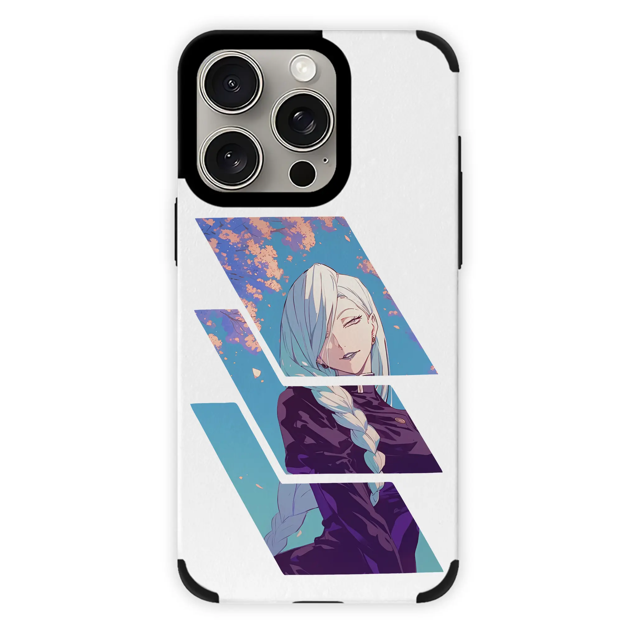 呪術廻戦 グッズ,冥冥 - IPhone15ProMax対応 ・ PUレザースマホケース ・ 耐衝撃 ・ 黄変防止 ・ 360度全面保護 ・ 柔らか手触り ・ 3D立体ボタン