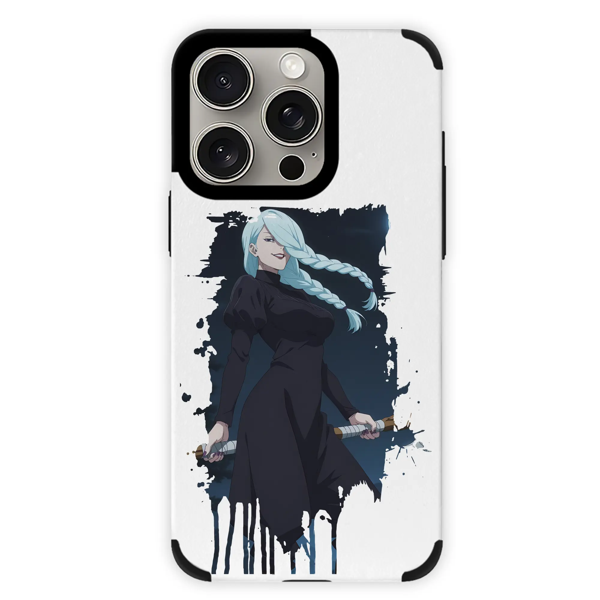 呪術廻戦 グッズ,冥冥 - IPhone15ProMax対応 ・ PUレザースマホケース ・ 耐衝撃 ・ 黄変防止 ・ 360度全面保護 ・ 柔らか手触り ・ 3D立体ボタン