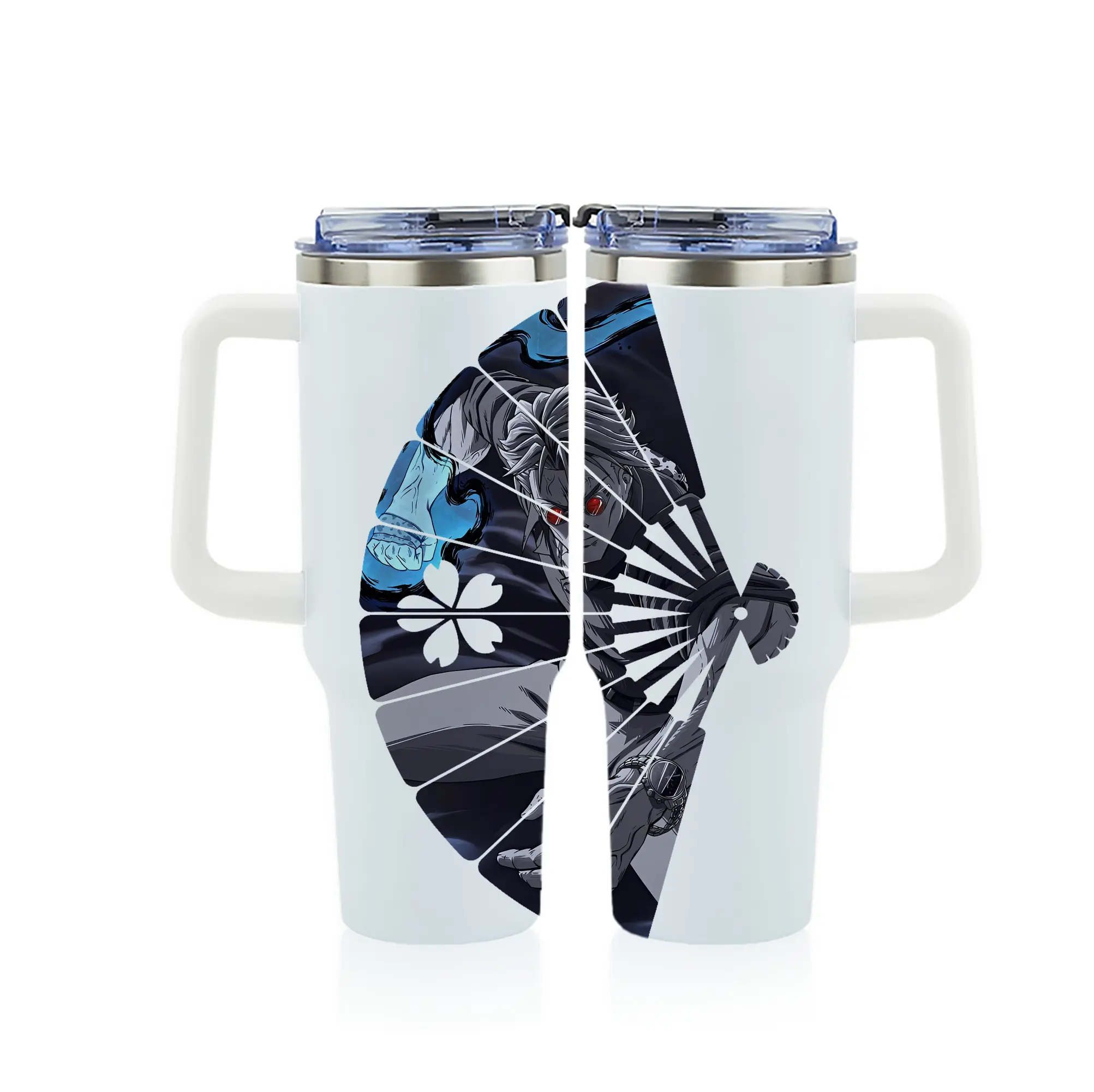 呪術廻戦 グッズ,七海 建人 - 1200mL フルプリント車用タンブラー ・ 304ステンレス 内側 ・ 201ステンレス 外側 ・ 保温 保冷 ・ 通勤 ドライブ アウトドア用