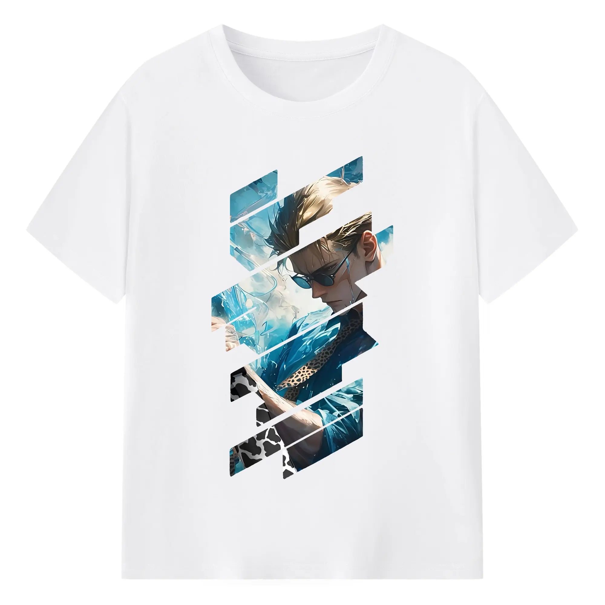 呪術廻戦 グッズ,七海 建人 - 綿100％ 半袖Tシャツ ・ フロントプリント ・ 快適 通気性 ・ 日常使い 散歩 スポーツ用