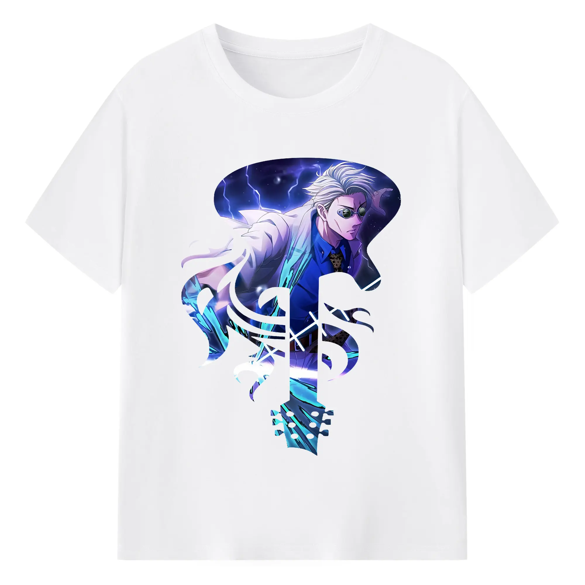 呪術廻戦 グッズ,七海 建人 - 綿100％ 半袖Tシャツ ・ フロントプリント ・ 快適 通気性 ・ 日常使い 散歩 スポーツ用