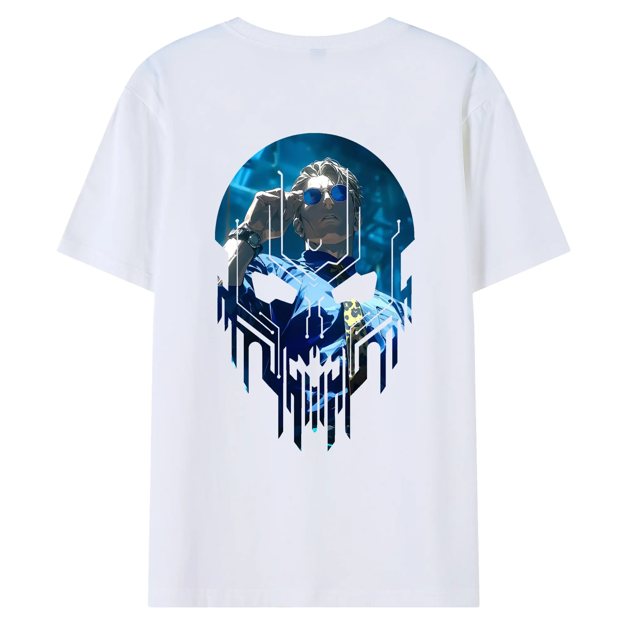 呪術廻戦 グッズ,七海 建人 - 綿100％ 半袖Tシャツ ・ バックプリント ・ 快適 通気性 ・ 日常使い 散歩 スポーツ用