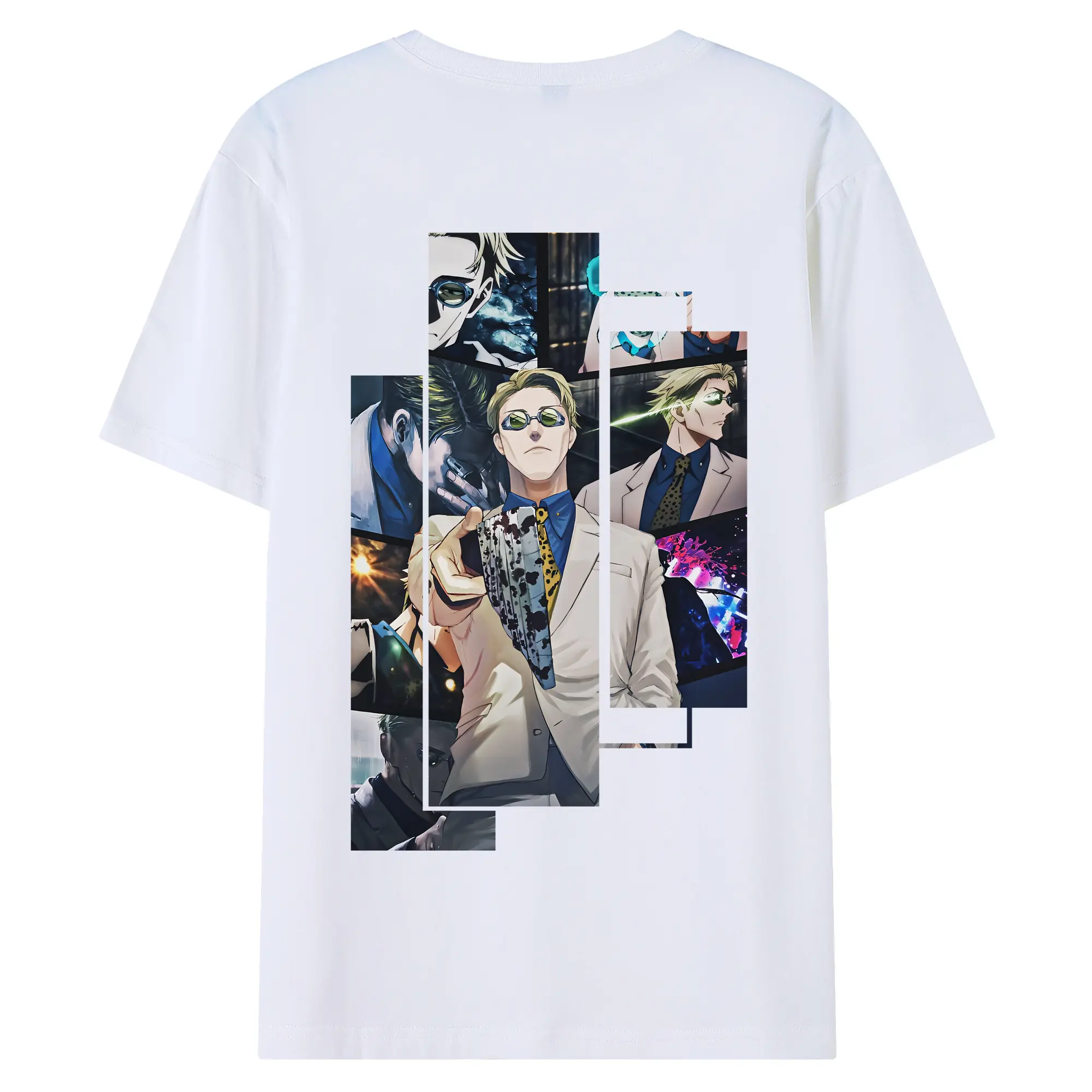 呪術廻戦 グッズ,七海 建人 - 綿100％ 半袖Tシャツ ・ バックプリント ・ 快適 通気性 ・ 日常使い 散歩 スポーツ用