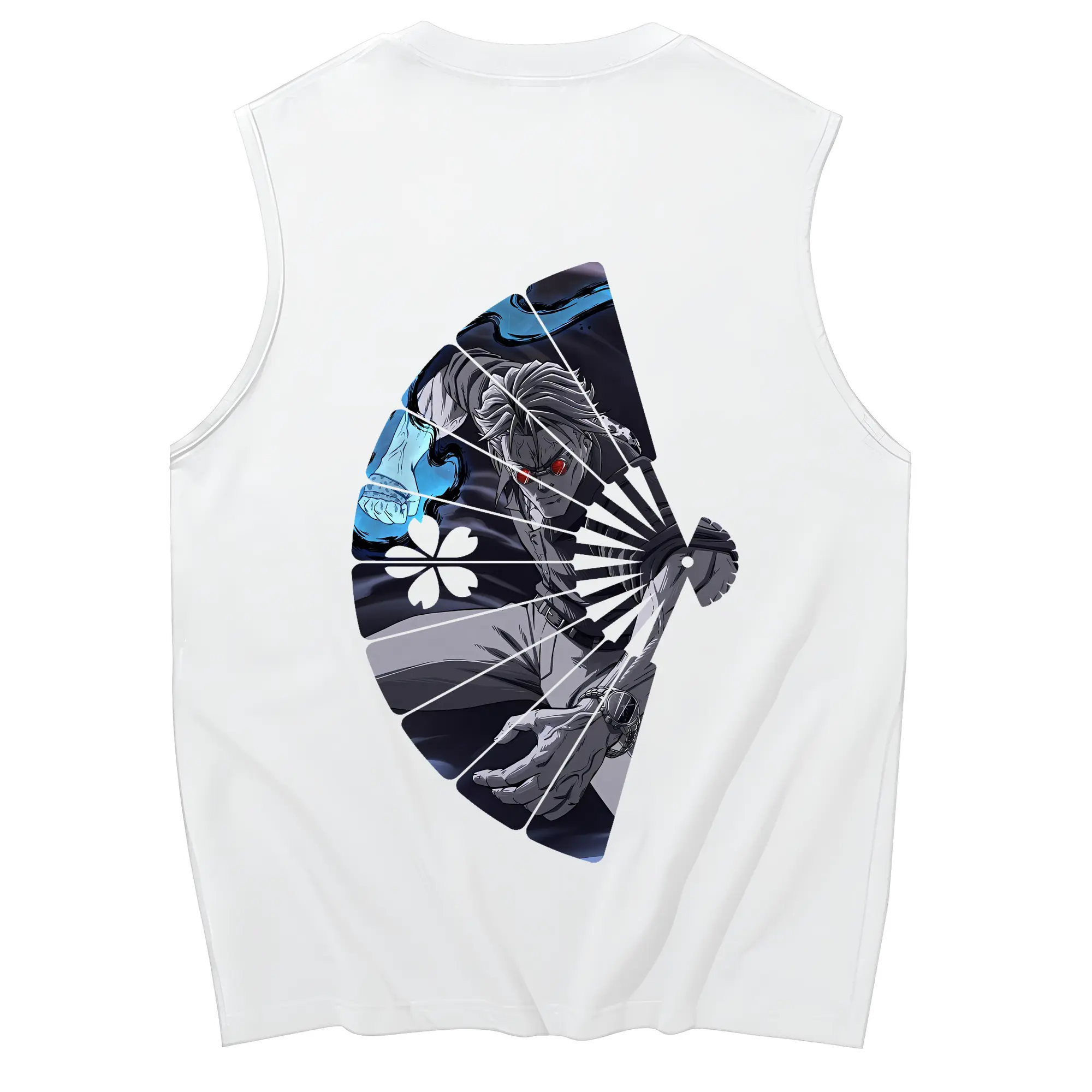 呪術廻戦 グッズ,七海 建人 - コットン100％ タンクトップ ・ 背面プリント ・ タイトシルエット ・ 快適 通気性 ・ スポーツ カジュアル 散歩用
