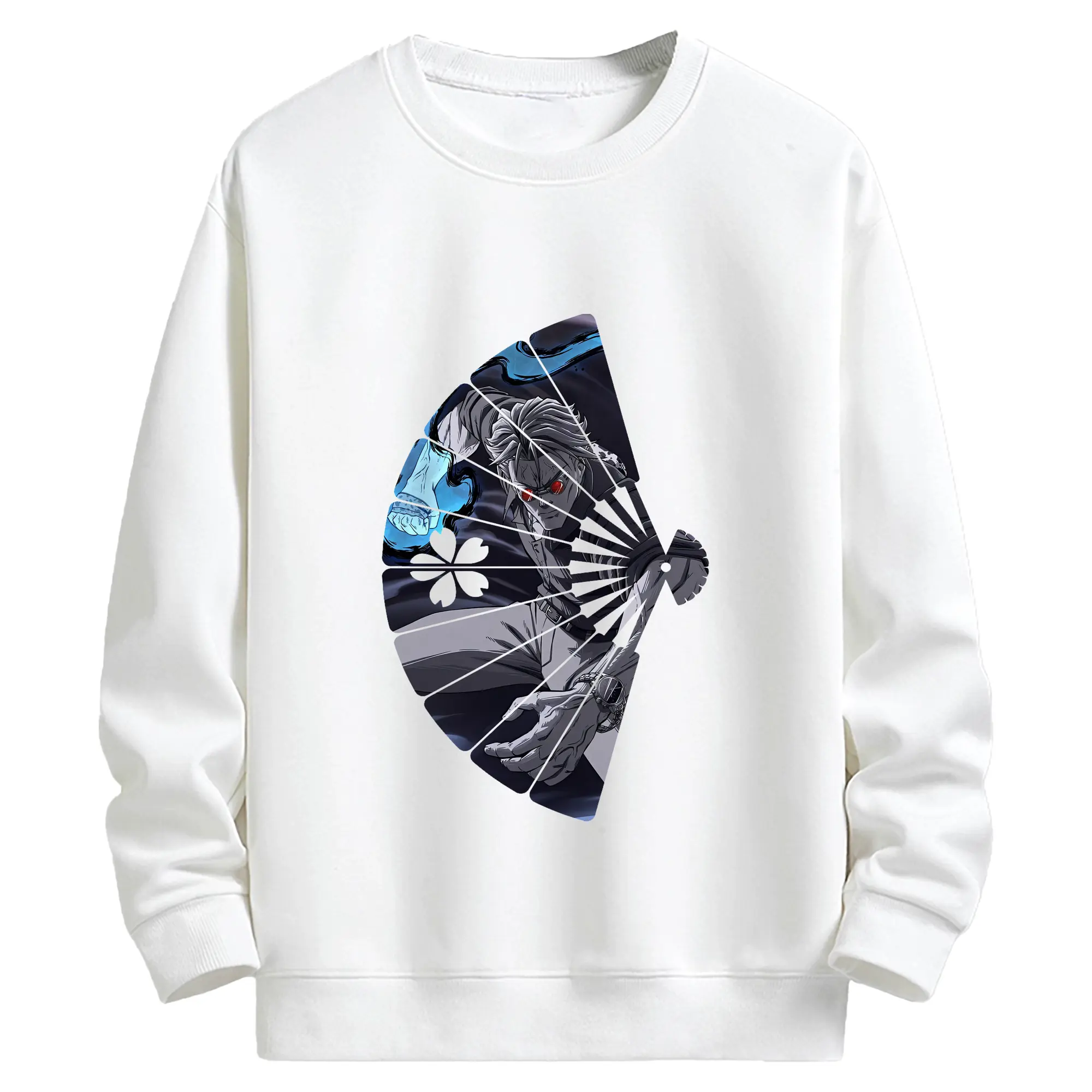 呪術廻戦 グッズ,七海 建人 - 高品質 クルーネック スウェット ・ コットン59％ ポリエステル41％ ・ ユニセックス 長袖 トレーナー ・ カジュアル デイリー スポーツ 散歩用