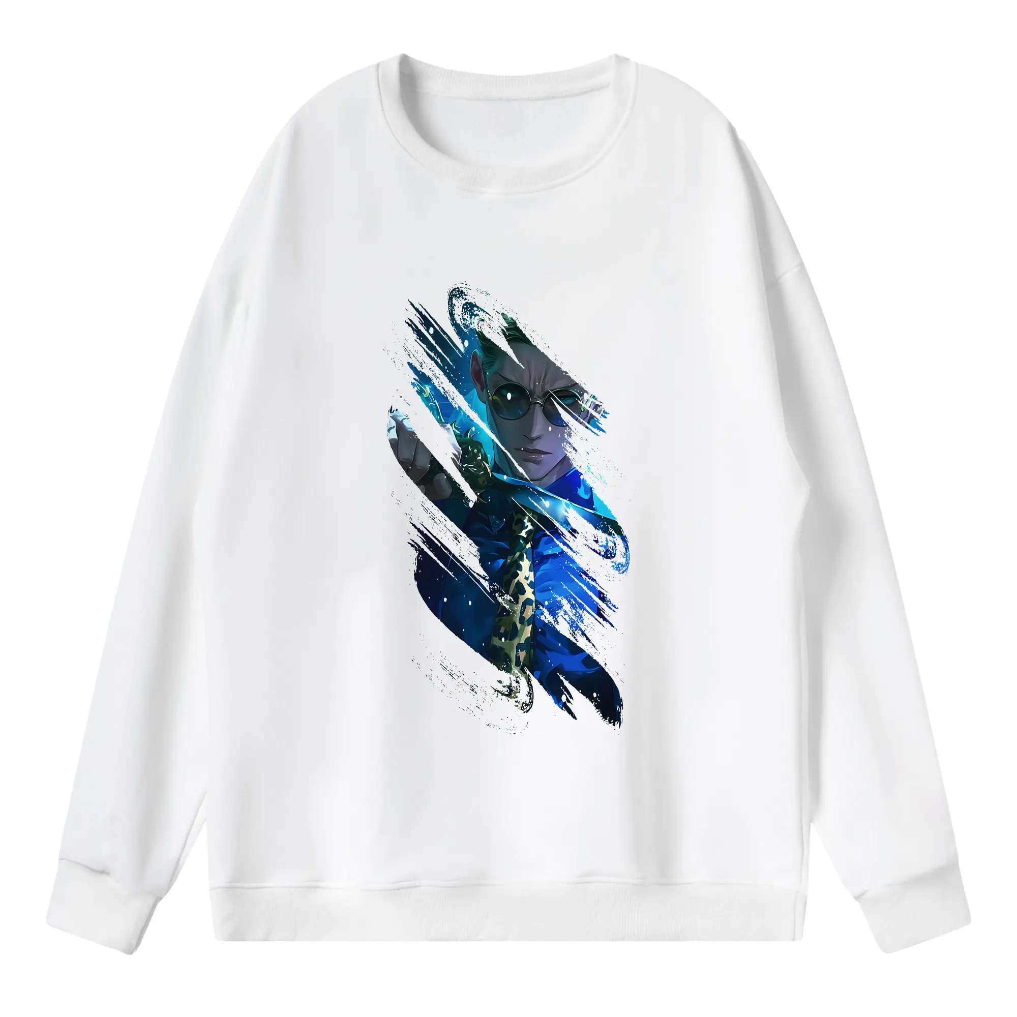 呪術廻戦 グッズ,七海 建人 - 薄手 クルーネック スウェット 裏毛260g · ポリエステル 春秋向け カジュアル 男女兼用 · トレーナー デイリー スポーツ 散歩に最適