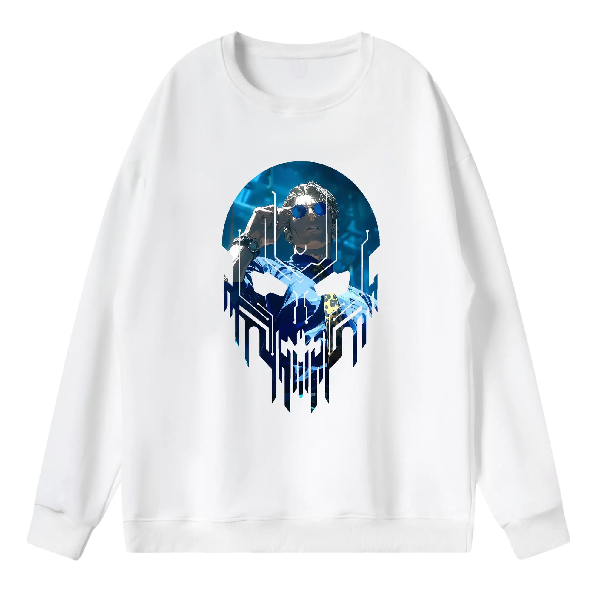 呪術廻戦 グッズ,七海 建人 - 薄手 クルーネック スウェット 裏毛260g · ポリエステル 春秋向け カジュアル 男女兼用 · トレーナー デイリー スポーツ 散歩に最適