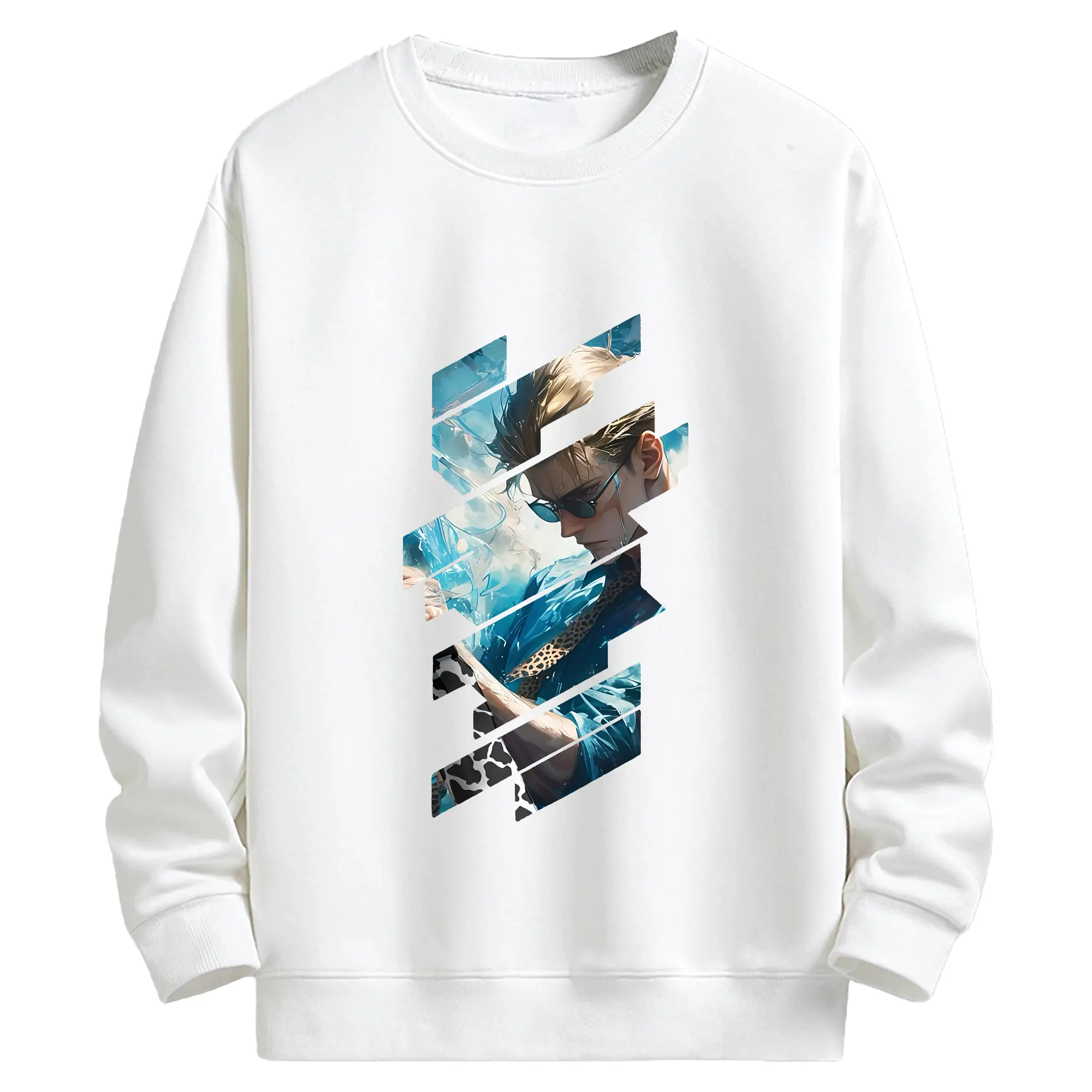 呪術廻戦 グッズ,七海 建人 - キッズ クルーネックスウェットシャツ ・ フロントプリント ・ 綿80％ ポリエステル20％ ・ 快適 通学 スポーツ 日常使い お散歩用