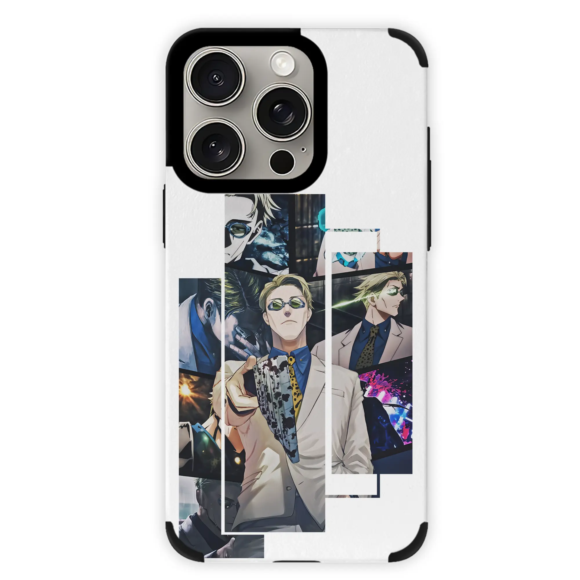 呪術廻戦 グッズ,七海 建人 - IPhone15ProMax対応 ・ PUレザースマホケース ・ 耐衝撃 ・ 黄変防止 ・ 360度全面保護 ・ 柔らか手触り ・ 3D立体ボタン