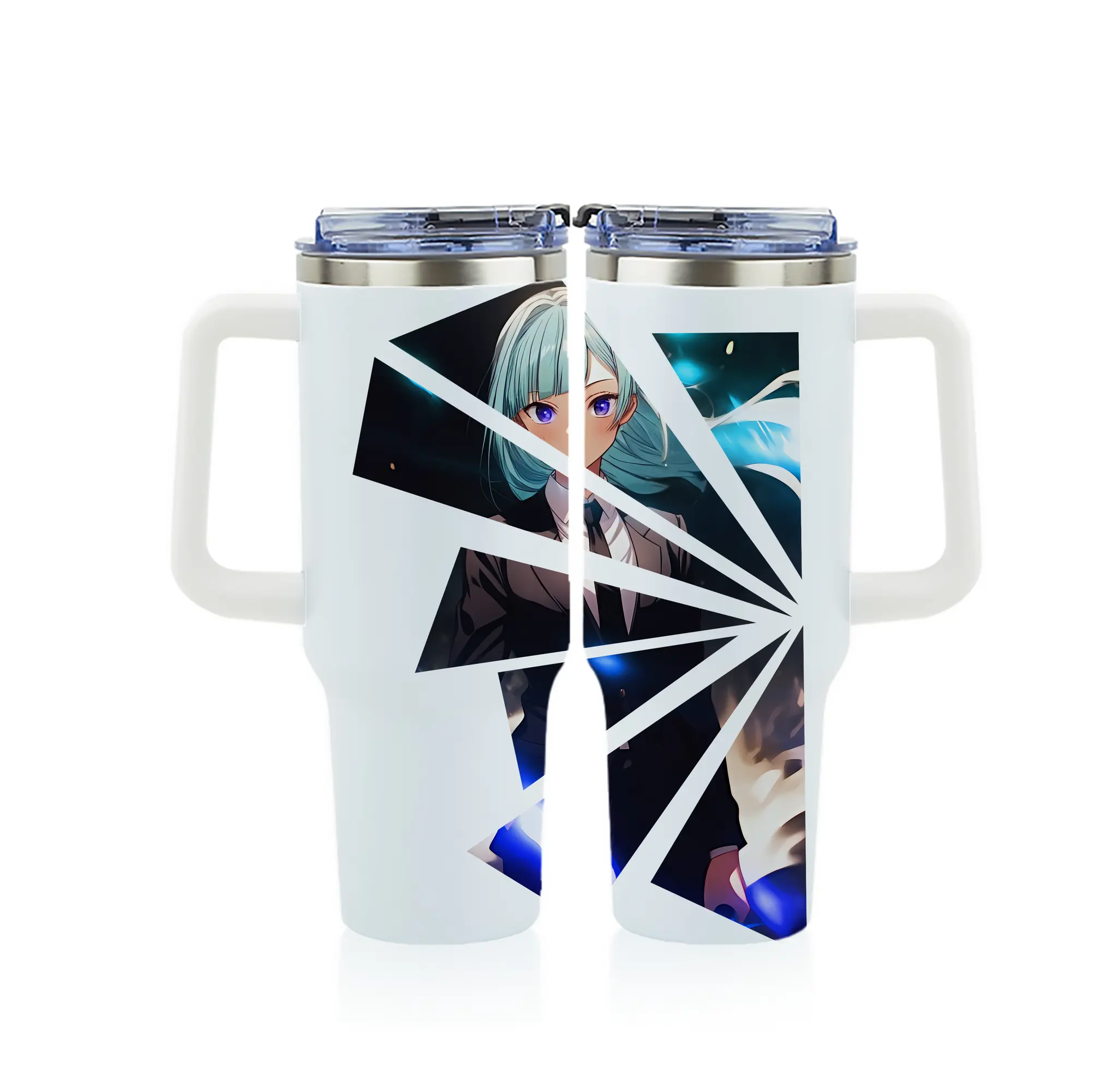 呪術廻戦 グッズ,三輪 霞 - 1200mL フルプリント車用タンブラー ・ 304ステンレス 内側 ・ 201ステンレス 外側 ・ 保温 保冷 ・ 通勤 ドライブ アウトドア用