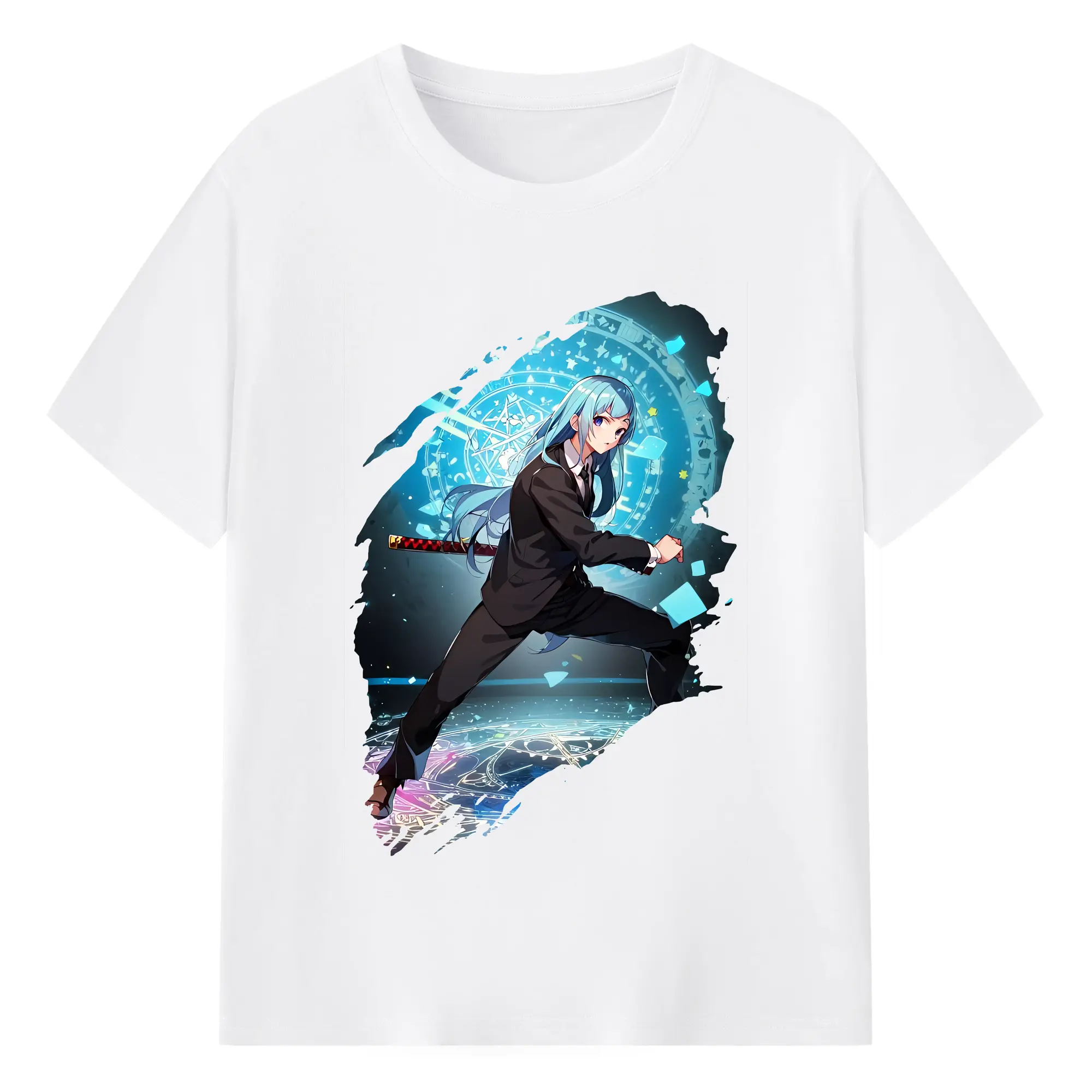 呪術廻戦 グッズ,三輪 霞 - 綿100％ 半袖Tシャツ ・ フロントプリント ・ 快適 通気性 ・ 日常使い 散歩 スポーツ用