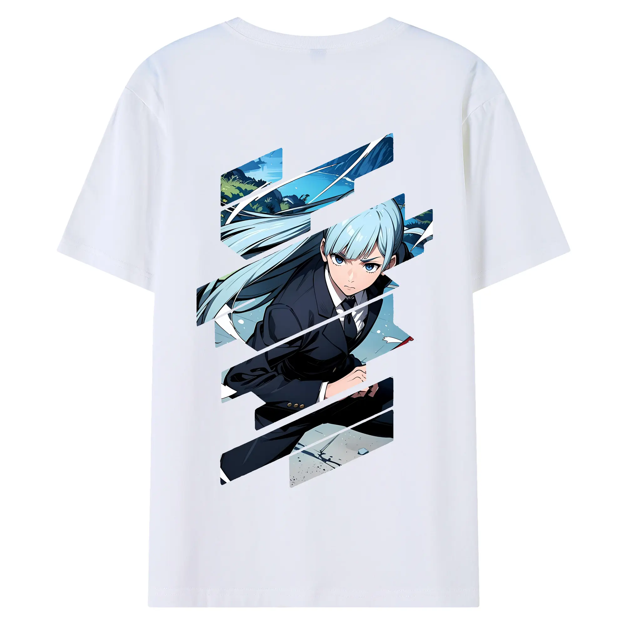 呪術廻戦 グッズ,三輪 霞 - 綿100％ 半袖Tシャツ ・ バックプリント ・ 快適 通気性 ・ 日常使い 散歩 スポーツ用