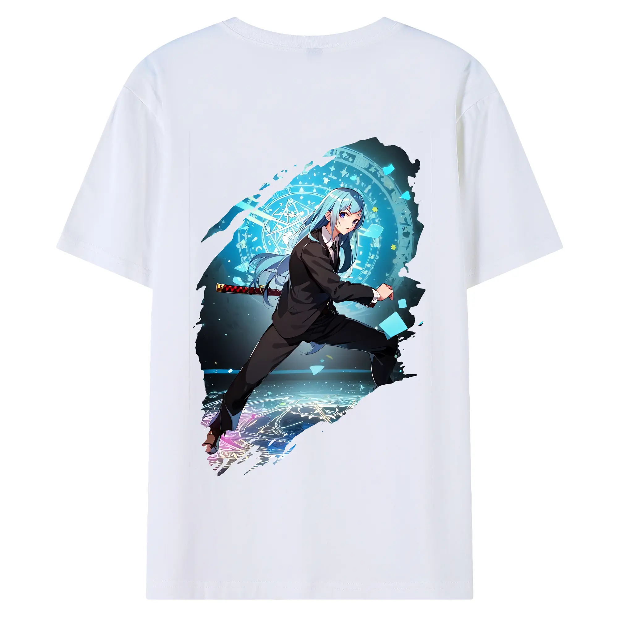 呪術廻戦 グッズ,三輪 霞 - 綿100％ 半袖Tシャツ ・ バックプリント ・ 快適 通気性 ・ 日常使い 散歩 スポーツ用