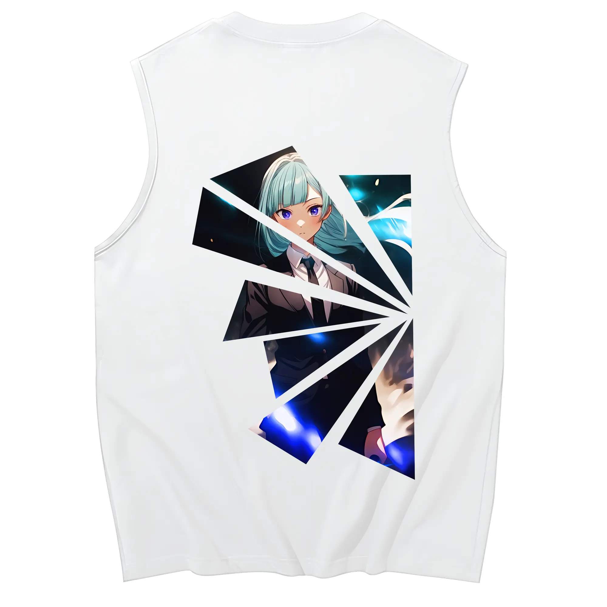 呪術廻戦 グッズ,三輪 霞 - コットン100％ タンクトップ ・ 背面プリント ・ タイトシルエット ・ 快適 通気性 ・ スポーツ カジュアル 散歩用