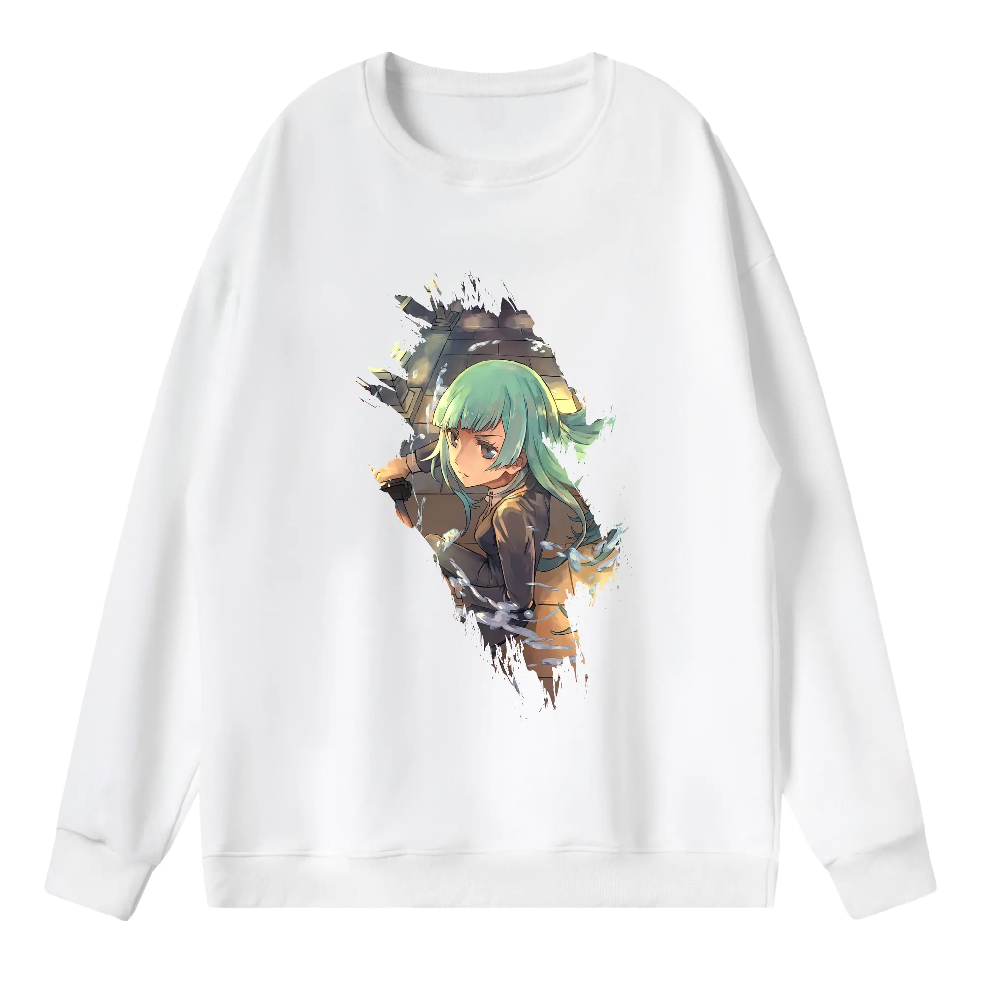 呪術廻戦 グッズ,三輪 霞 - 薄手 クルーネック スウェット 裏毛260g · ポリエステル 春秋向け カジュアル 男女兼用 · トレーナー デイリー スポーツ 散歩に最適