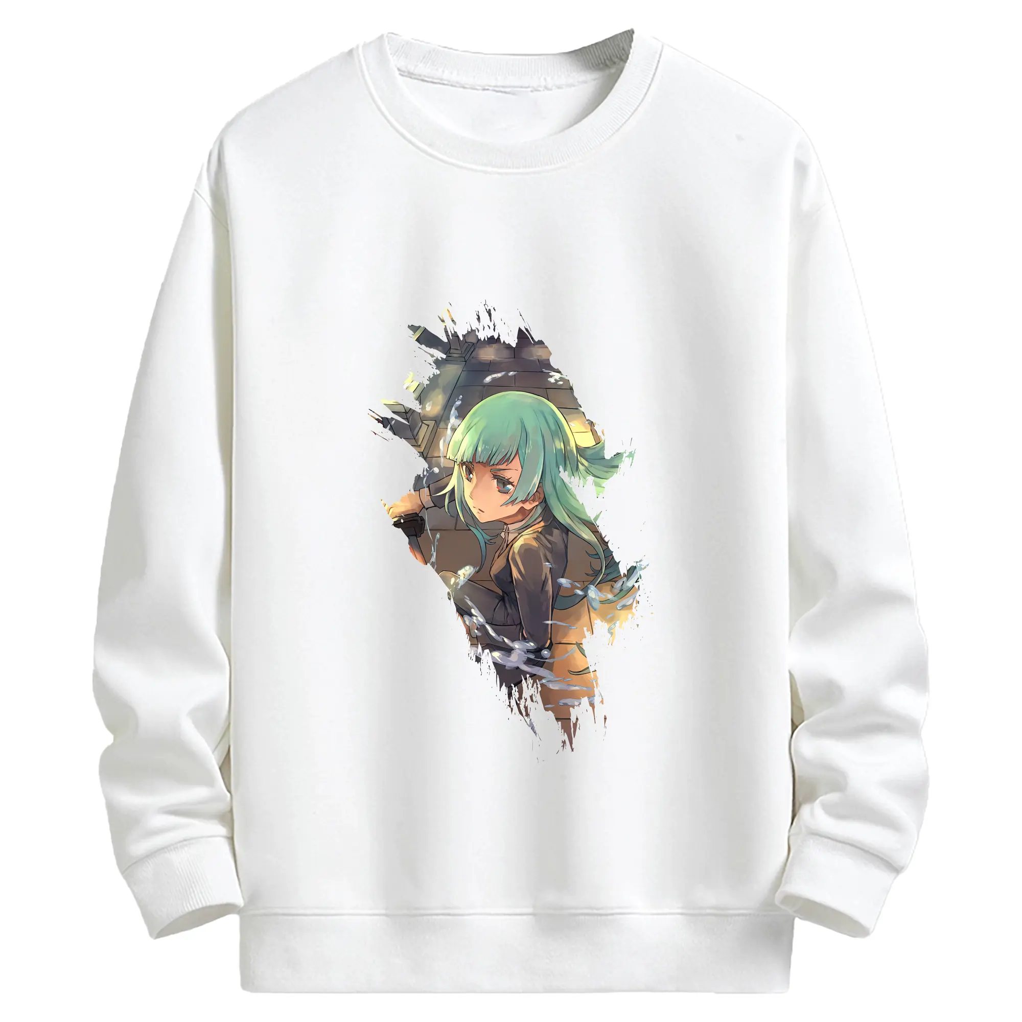 呪術廻戦 グッズ,三輪 霞 - キッズ クルーネックスウェットシャツ ・ フロントプリント ・ 綿80％ ポリエステル20％ ・ 快適 通学 スポーツ 日常使い お散歩用