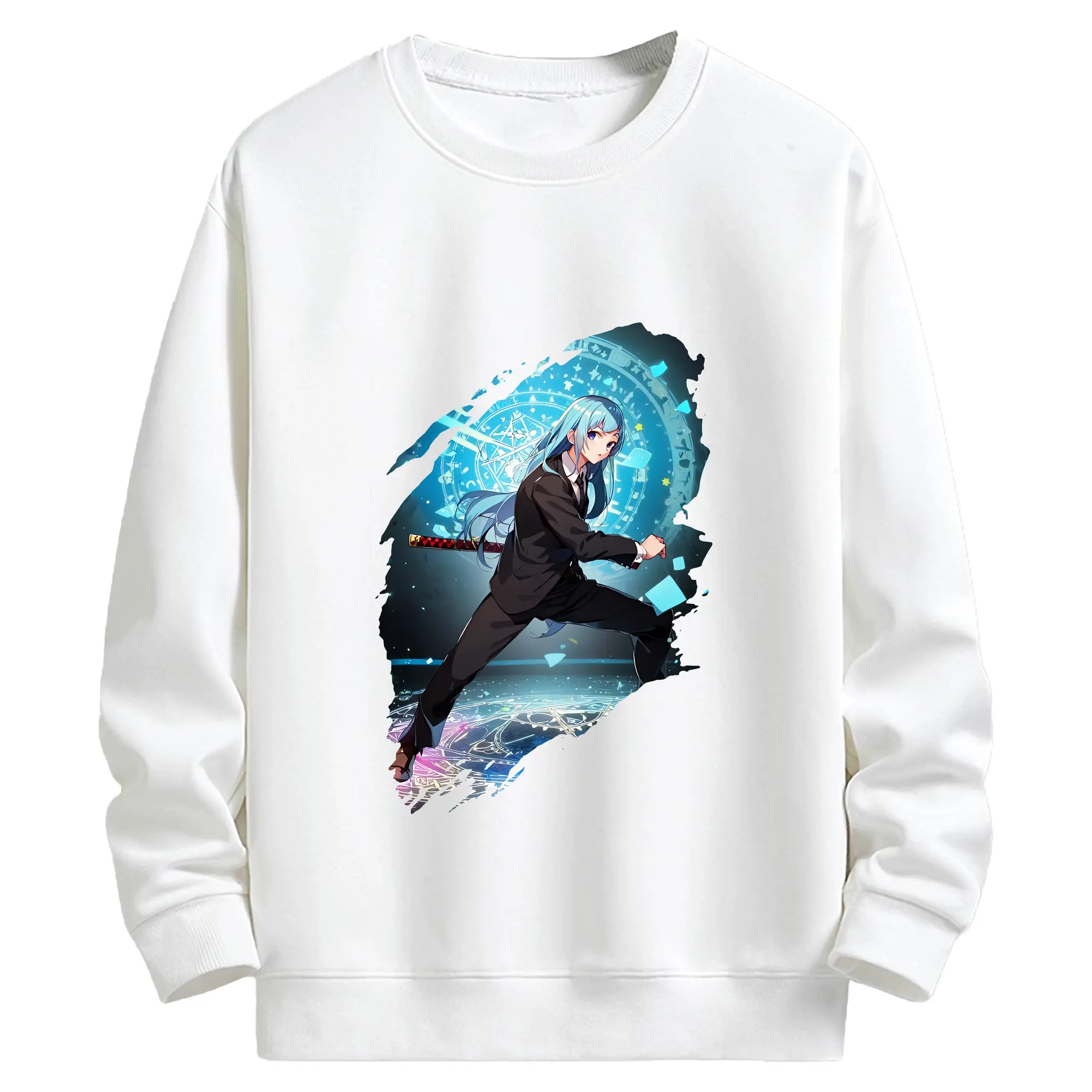 呪術廻戦 グッズ,三輪 霞 - キッズ クルーネックスウェットシャツ ・ フロントプリント ・ 綿80％ ポリエステル20％ ・ 快適 通学 スポーツ 日常使い お散歩用