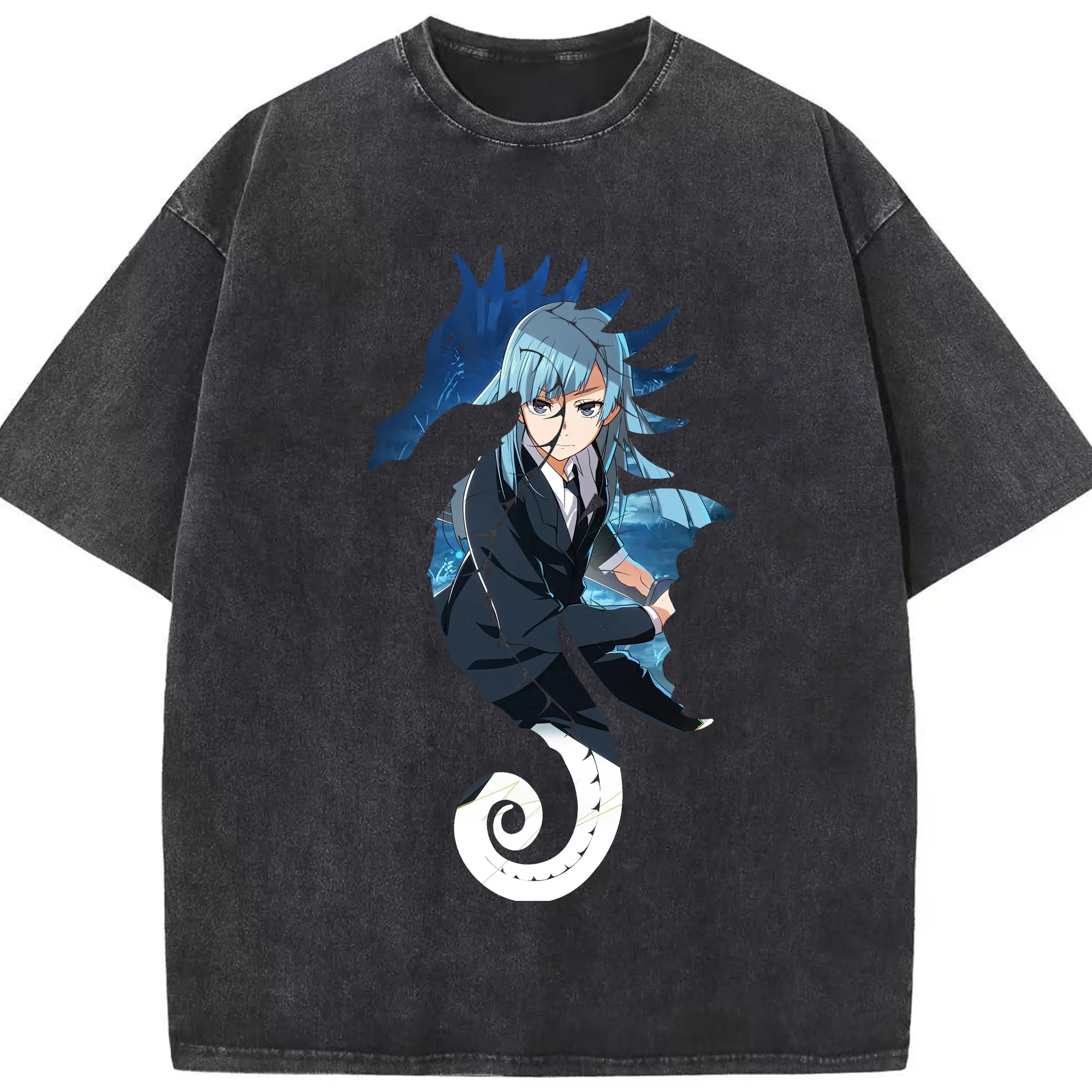 呪術廻戦 グッズ,三輪 霞 - 綿100％ ヴィンテージ風 半袖Tシャツ ・ フロントプリント ・ 柔らか肌触り ・ 通気性 快適 ・ スポーツ カジュアル 外出用