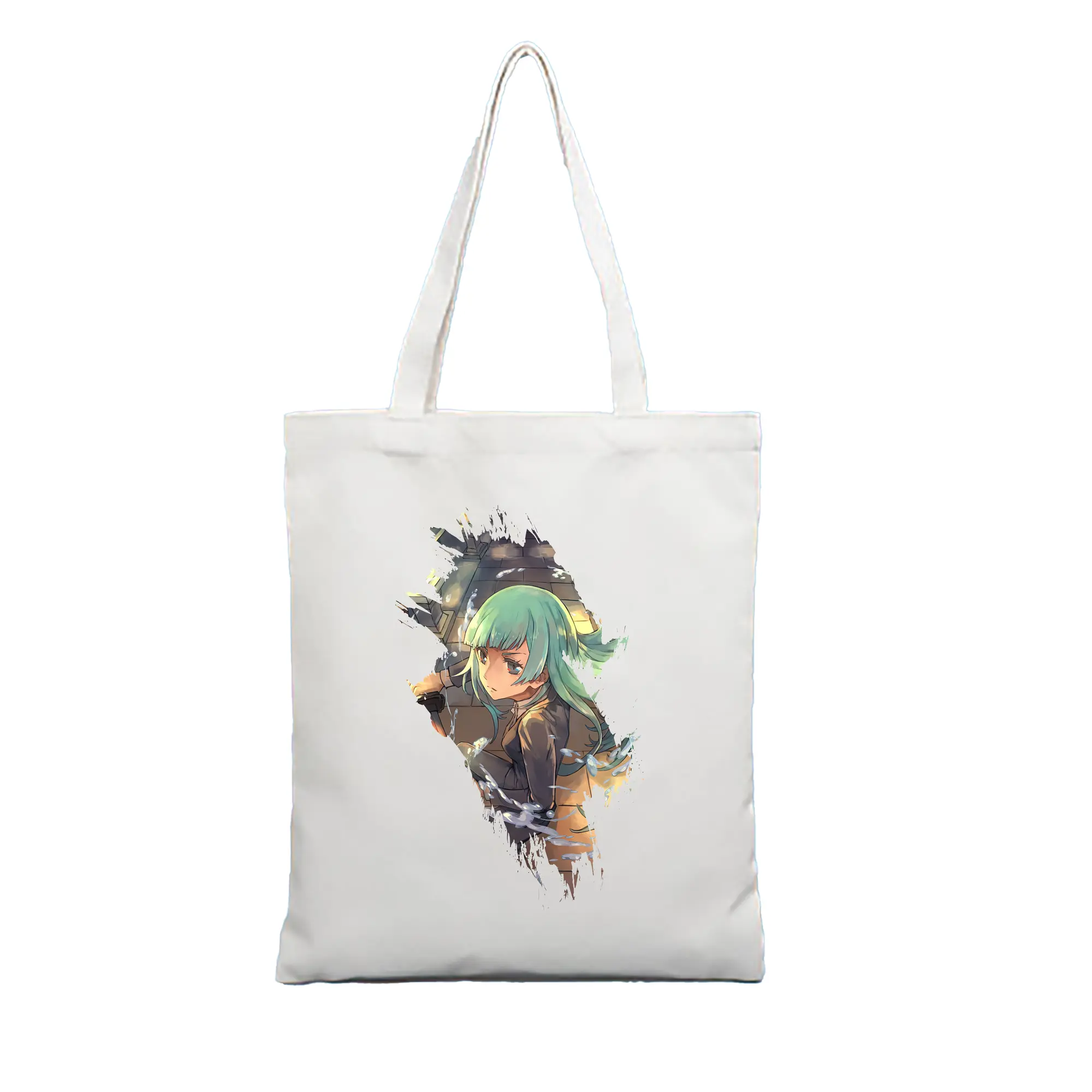 呪術廻戦 グッズ,三輪 霞 - 縦型キャンバス手提げバッグ（トートバッグ） ・ キャンバス素材 ・ ショッピング用 ・ 軽量 丈夫 お手入れ簡単