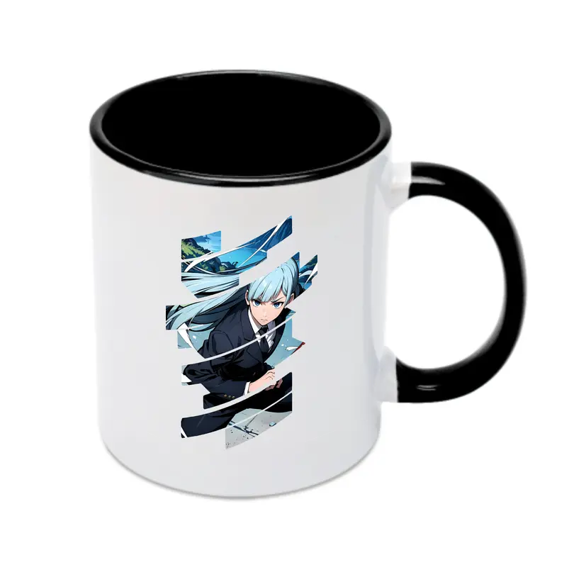 呪術廻戦 グッズ,三輪 霞 - カラフルマグカップ ・ 陶器 ・ 熱転写プリント ・ 鮮やかデザイン ・ 耐久性 高品質 ・ コーヒー お茶 ギフト用