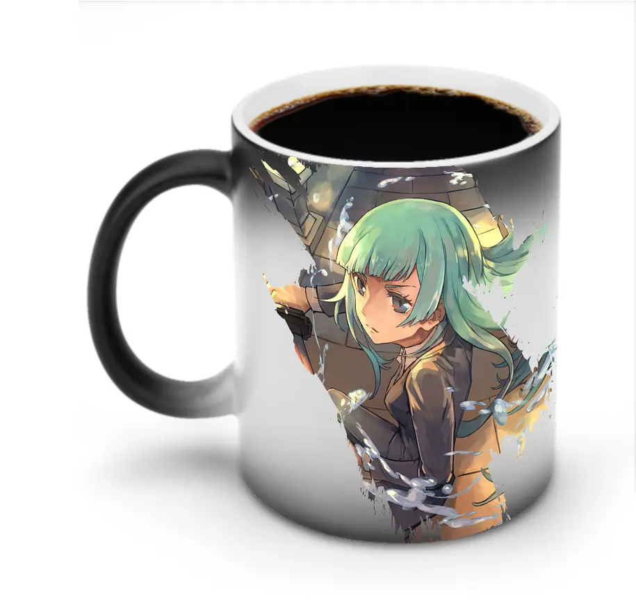 呪術廻戦 グッズ,三輪 霞 - 変色マグカップ ・ セラミック ・ 熱転写プリント ・ 耐久性 高品質 ・ ギフト・自宅用 コーヒー お茶