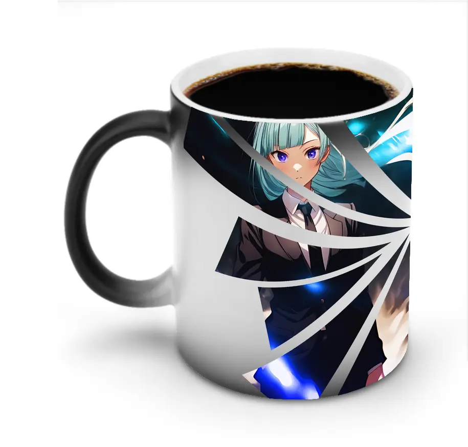 呪術廻戦 グッズ,三輪 霞 - 変色マグカップ ・ セラミック ・ 熱転写プリント ・ 耐久性 高品質 ・ ギフト・自宅用 コーヒー お茶