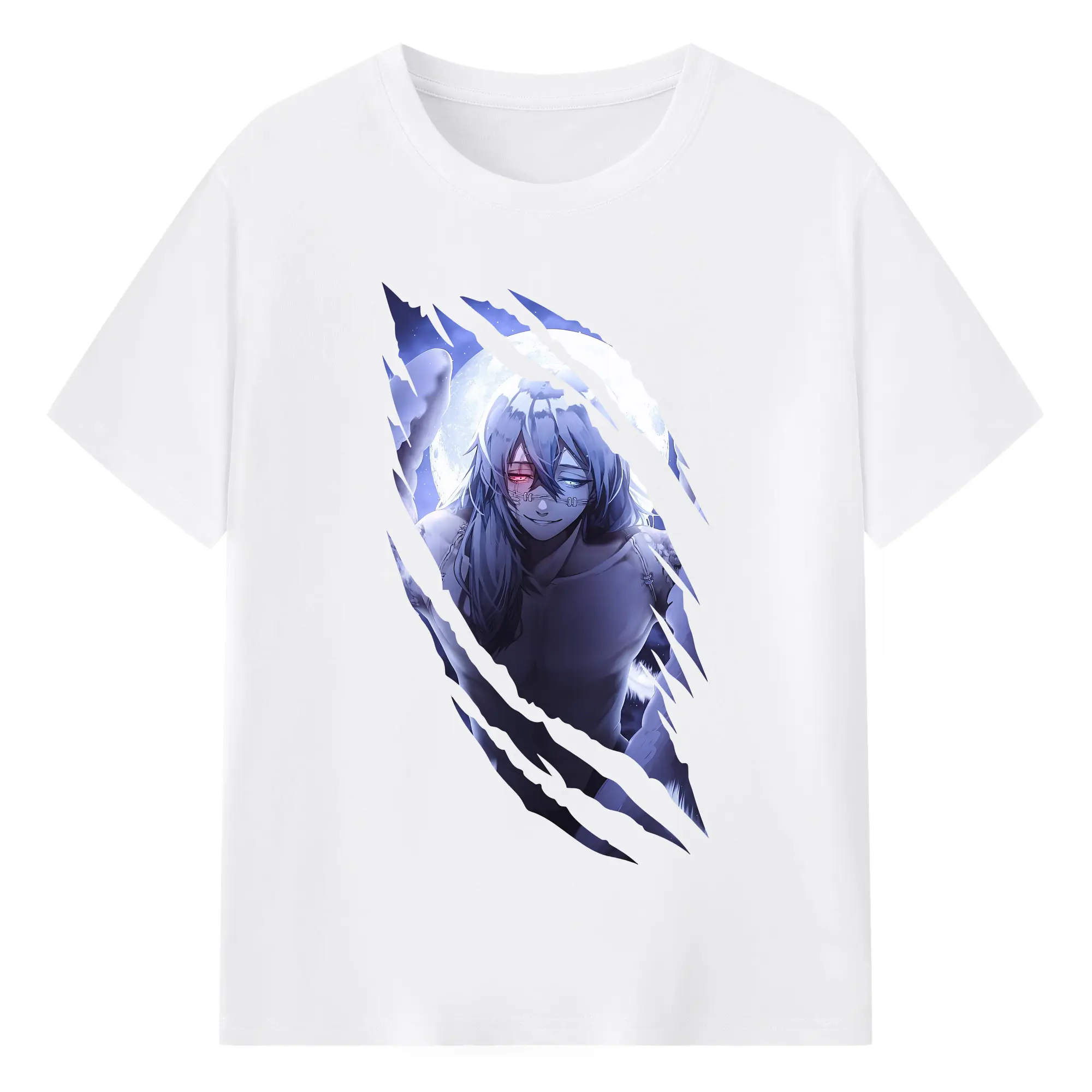 呪術廻戦 グッズ,真人 - 綿100％ 半袖Tシャツ ・ フロントプリント ・ 快適 通気性 ・ 日常使い 散歩 スポーツ用