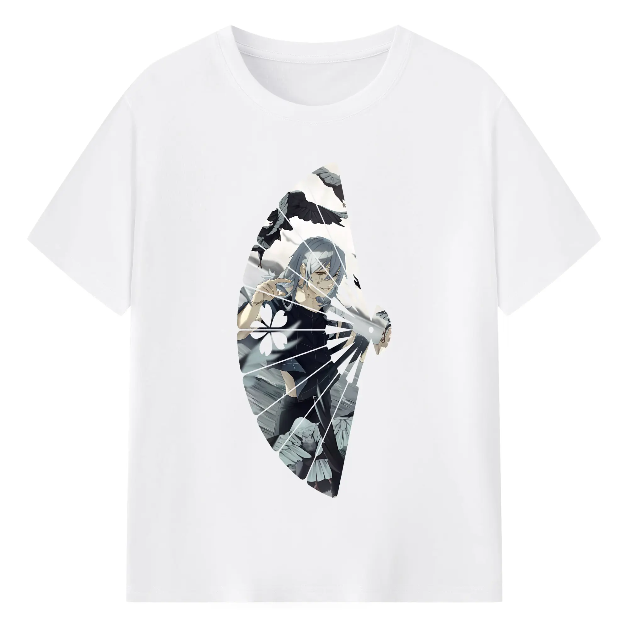 呪術廻戦 グッズ,真人 - 綿100％ 半袖Tシャツ ・ フロントプリント ・ 快適 通気性 ・ 日常使い 散歩 スポーツ用