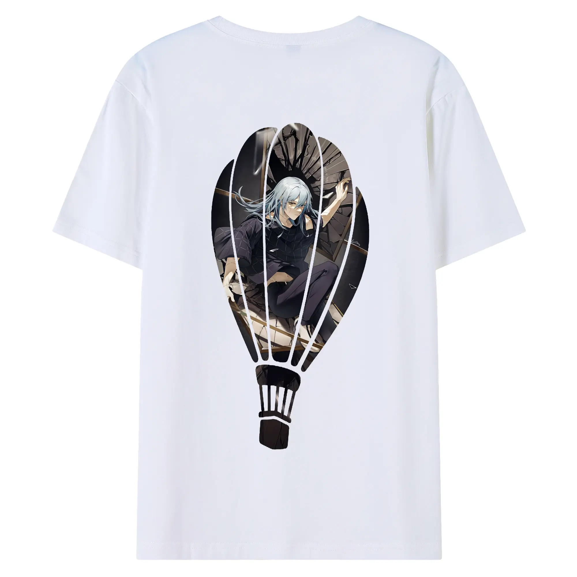 呪術廻戦 グッズ,真人 - 綿100％ 半袖Tシャツ ・ バックプリント ・ 快適 通気性 ・ 日常使い 散歩 スポーツ用