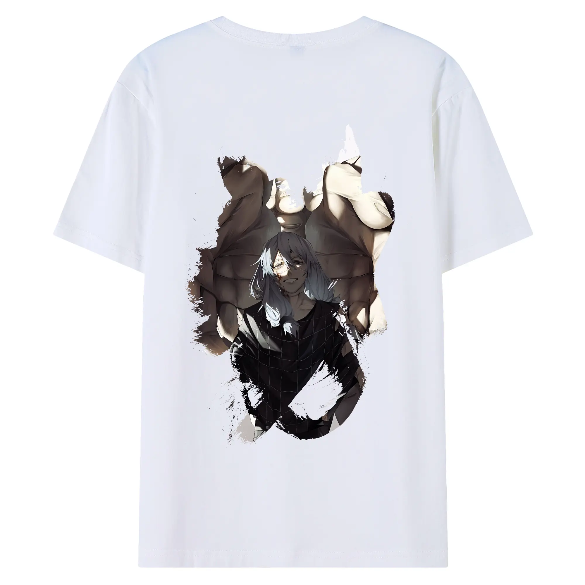 呪術廻戦 グッズ,真人 - 綿100％ 半袖Tシャツ ・ バックプリント ・ 快適 通気性 ・ 日常使い 散歩 スポーツ用