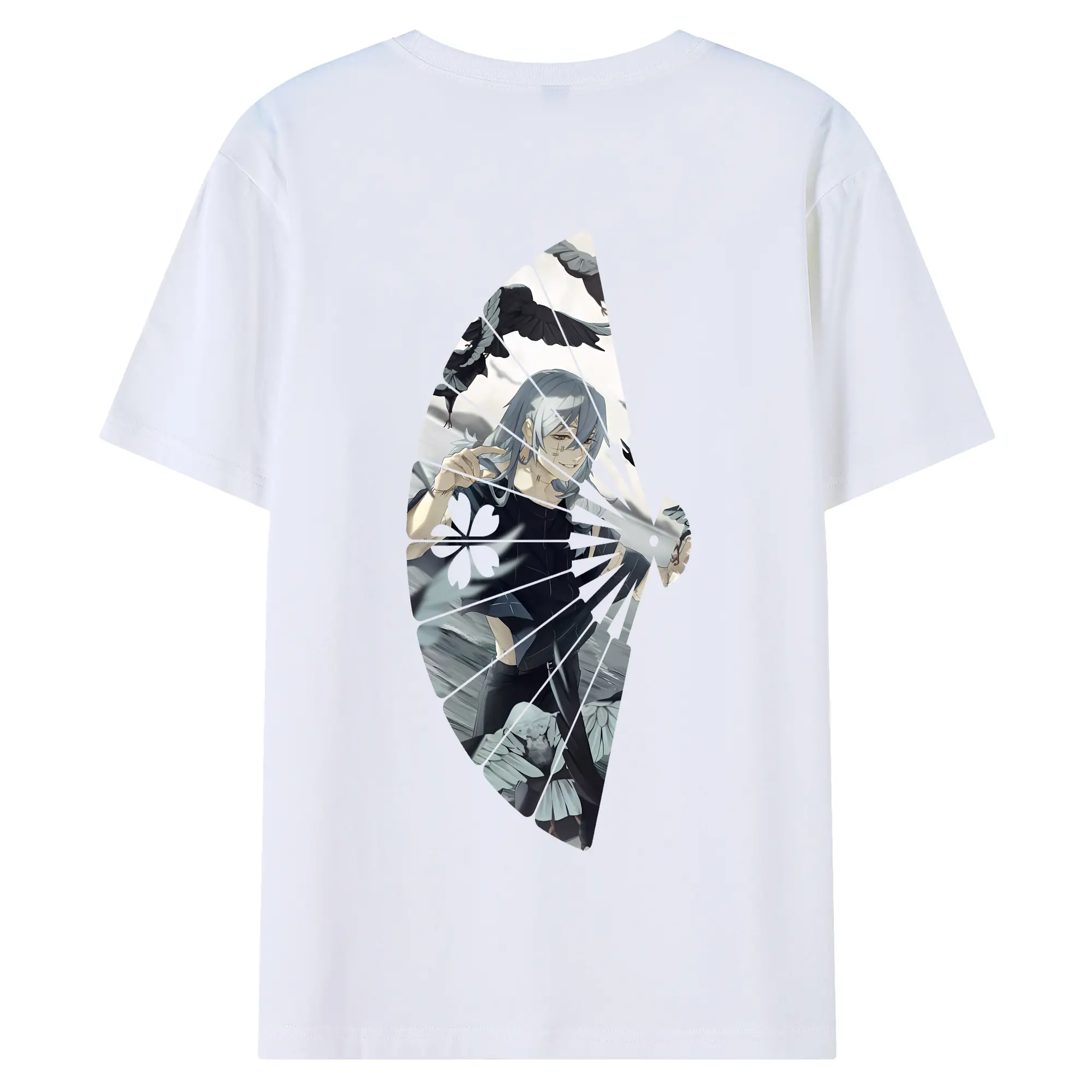 呪術廻戦 グッズ,真人 - 綿100％ 半袖Tシャツ ・ バックプリント ・ 快適 通気性 ・ 日常使い 散歩 スポーツ用