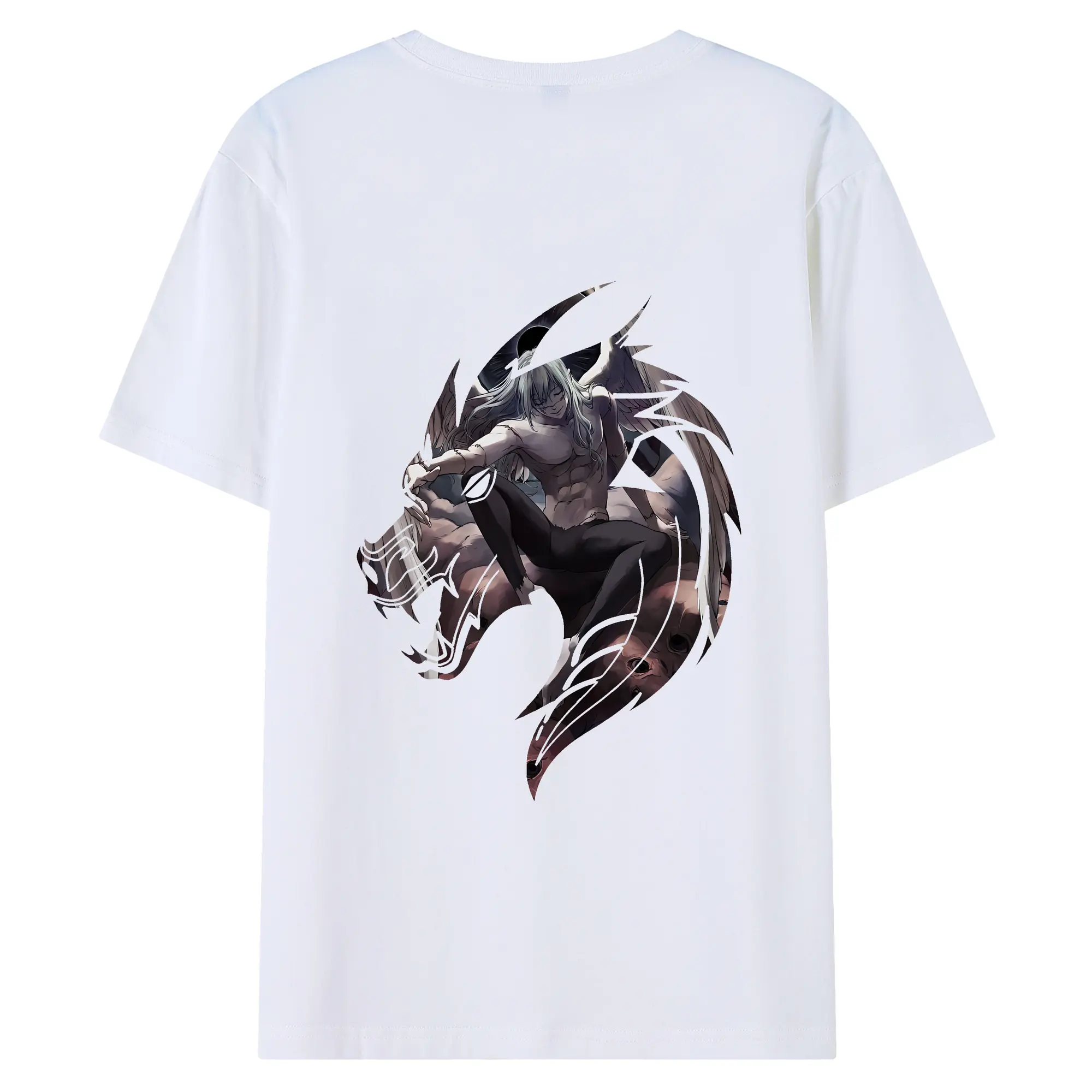 呪術廻戦 グッズ,真人 - 綿100％ 半袖Tシャツ ・ バックプリント ・ 快適 通気性 ・ 日常使い 散歩 スポーツ用