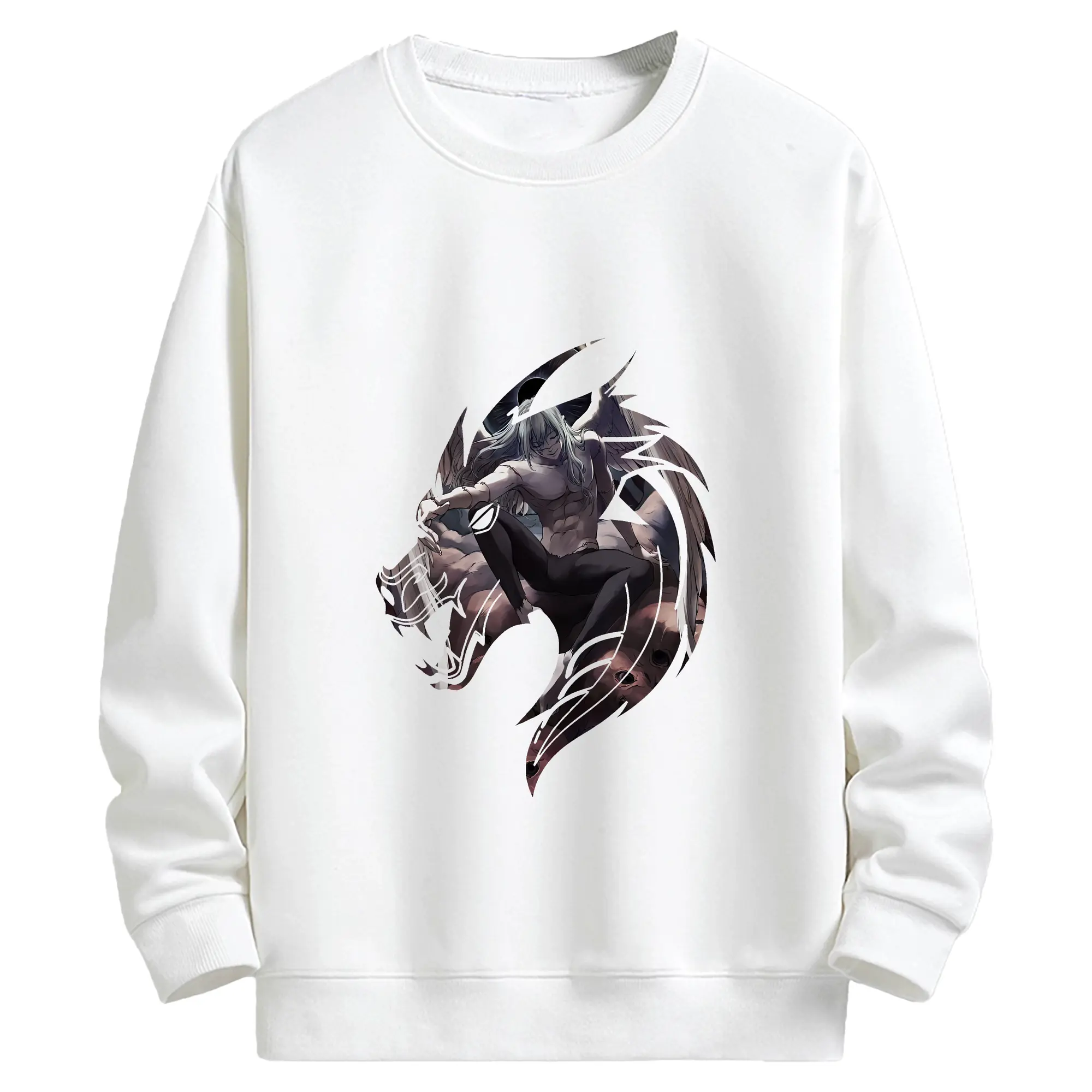 呪術廻戦 グッズ,真人 - 高品質 クルーネック スウェット ・ コットン59％ ポリエステル41％ ・ ユニセックス 長袖 トレーナー ・ カジュアル デイリー スポーツ 散歩用