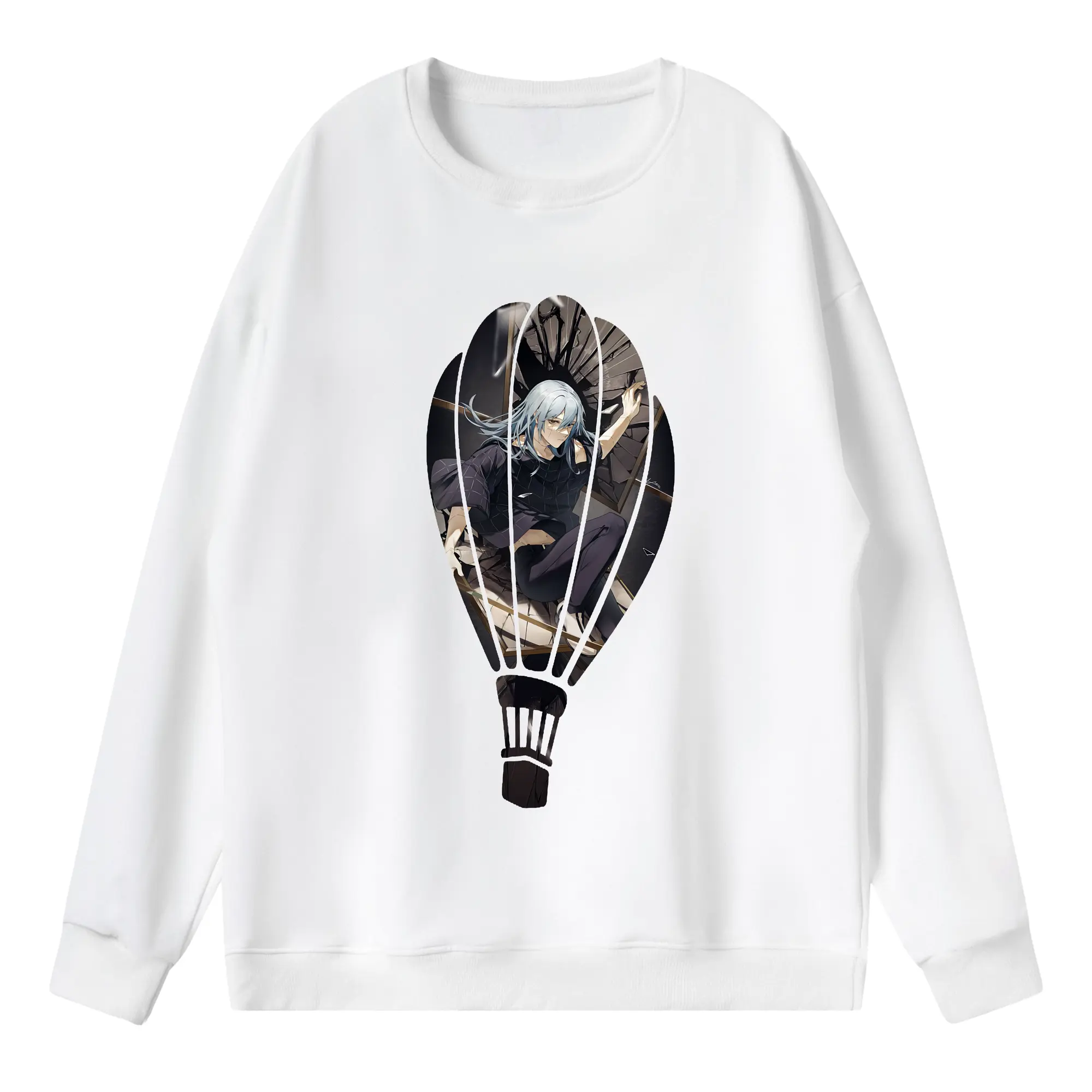 呪術廻戦 グッズ,真人 - 薄手 クルーネック スウェット 裏毛260g · ポリエステル 春秋向け カジュアル 男女兼用 · トレーナー デイリー スポーツ 散歩に最適