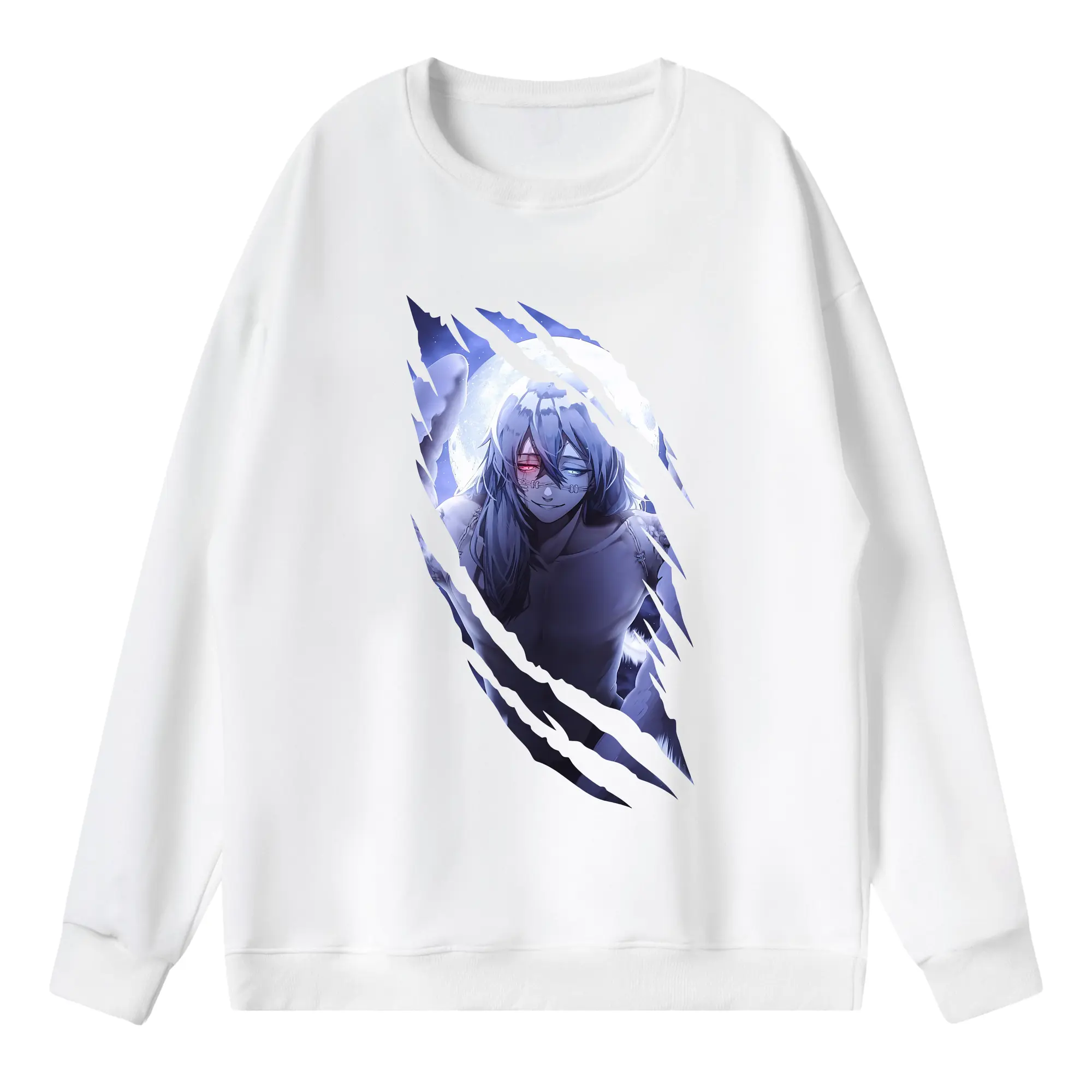 呪術廻戦 グッズ,真人 - 薄手 クルーネック スウェット 裏毛260g · ポリエステル 春秋向け カジュアル 男女兼用 · トレーナー デイリー スポーツ 散歩に最適