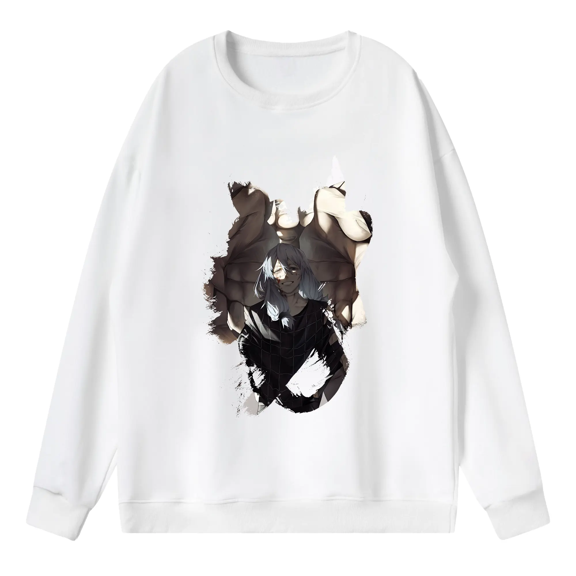 呪術廻戦 グッズ,真人 - 薄手 クルーネック スウェット 裏毛260g · ポリエステル 春秋向け カジュアル 男女兼用 · トレーナー デイリー スポーツ 散歩に最適