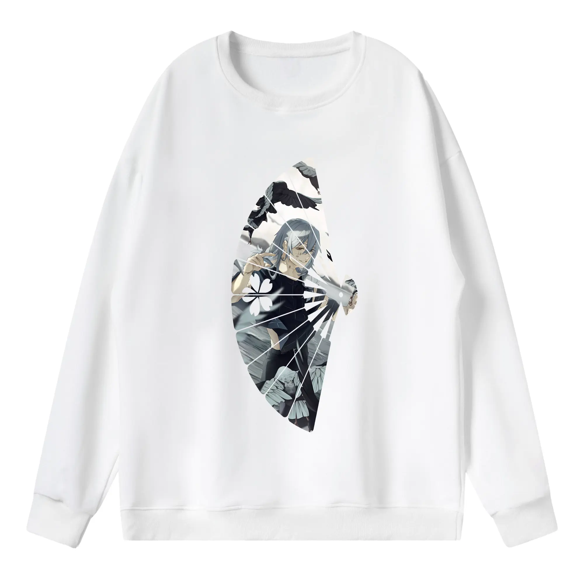 呪術廻戦 グッズ,真人 - 薄手 クルーネック スウェット 裏毛260g · ポリエステル 春秋向け カジュアル 男女兼用 · トレーナー デイリー スポーツ 散歩に最適