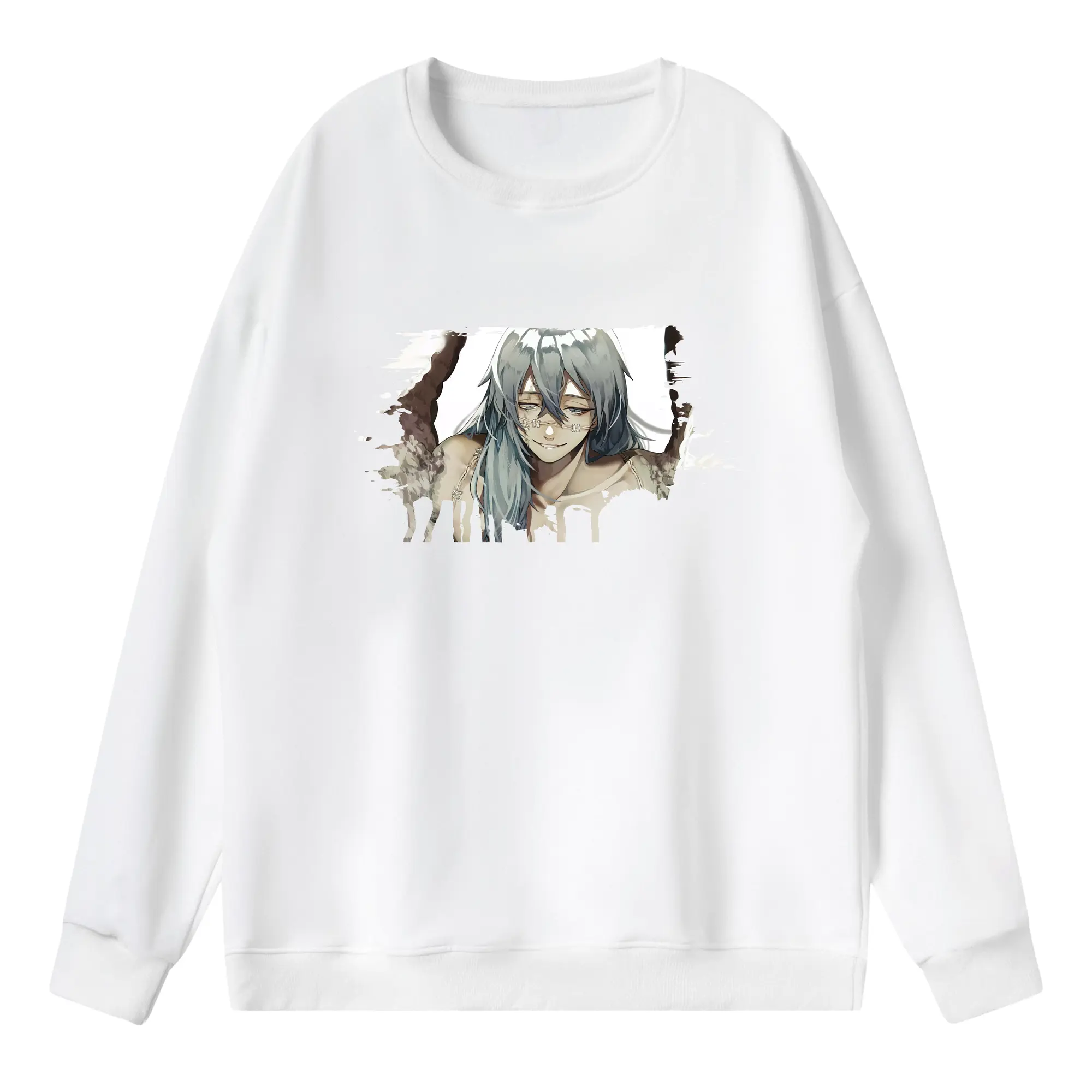 呪術廻戦 グッズ,真人 - 薄手 クルーネック スウェット 裏毛260g · ポリエステル 春秋向け カジュアル 男女兼用 · トレーナー デイリー スポーツ 散歩に最適